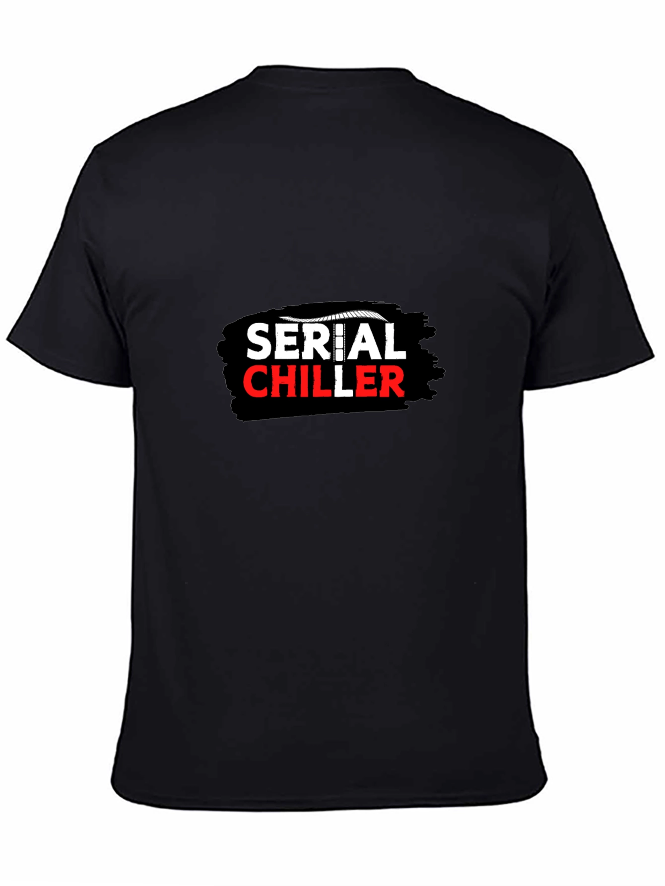 Black Serial Chiller Graphic Print Black T-Shirt view 4