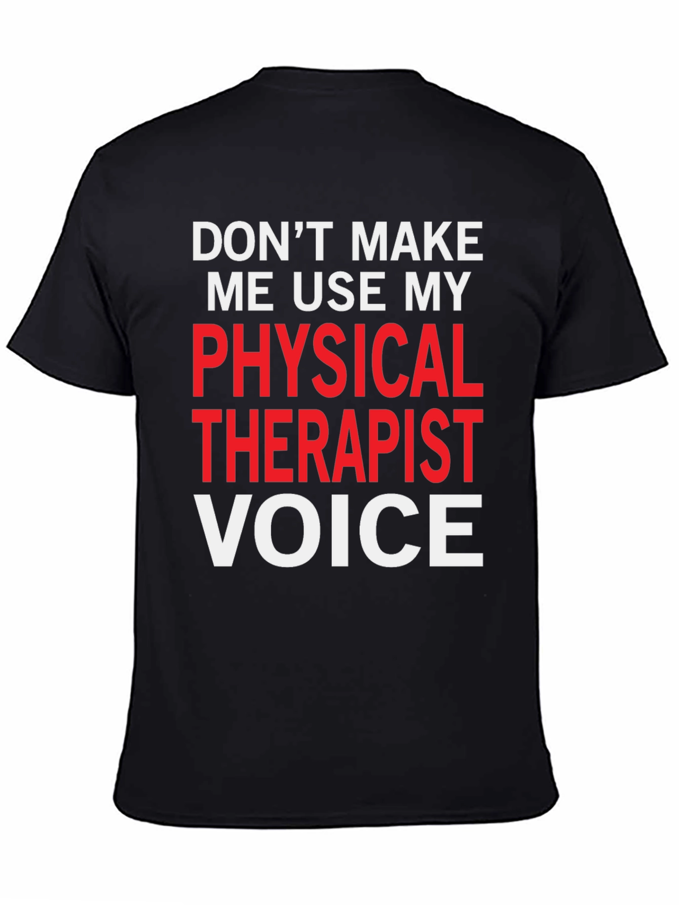 Black Physical Therapist Voice Graphic Tee view 4