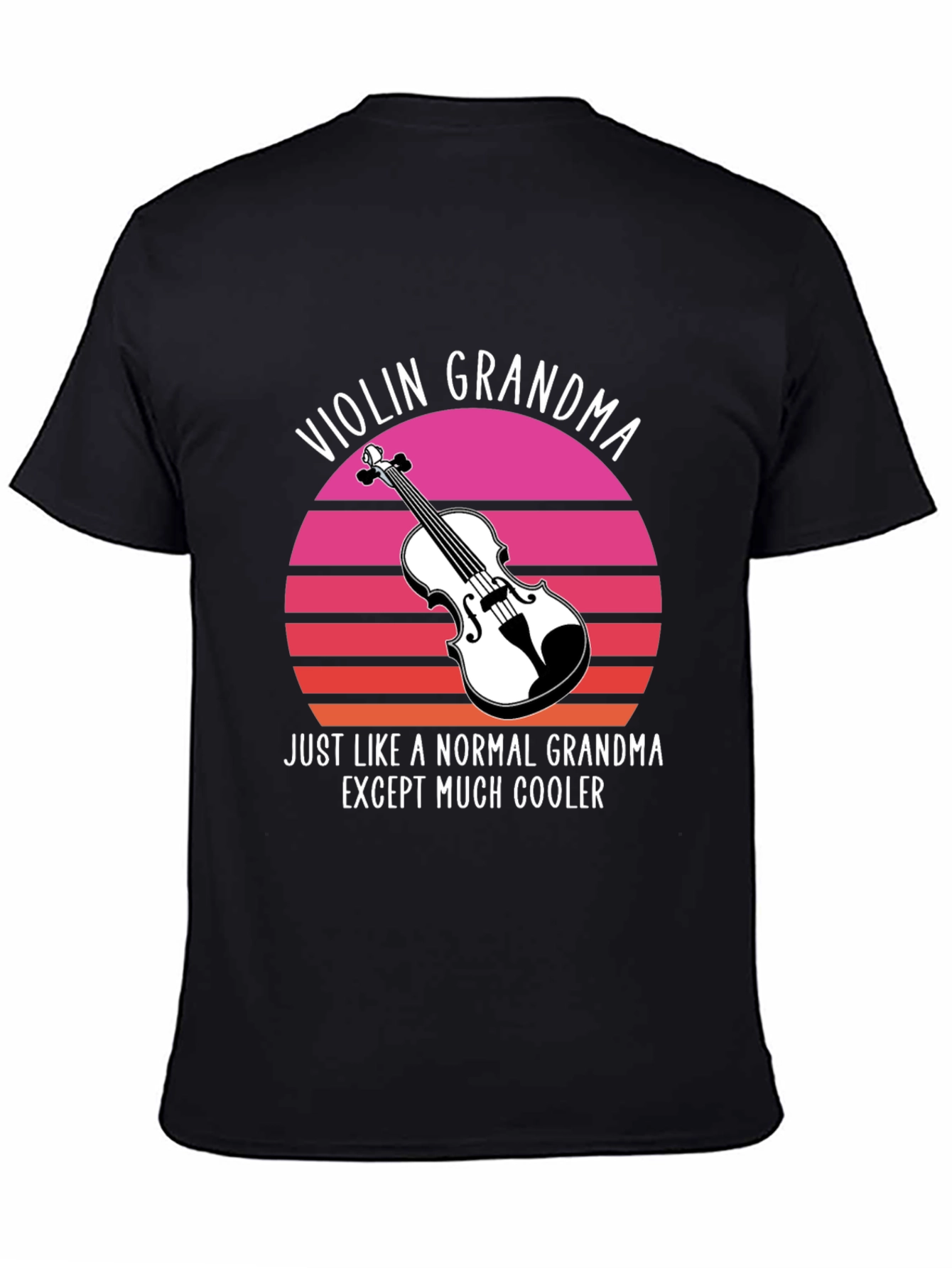 Black Violin Grandma T-Shirt - Cool Musician Gift view 4