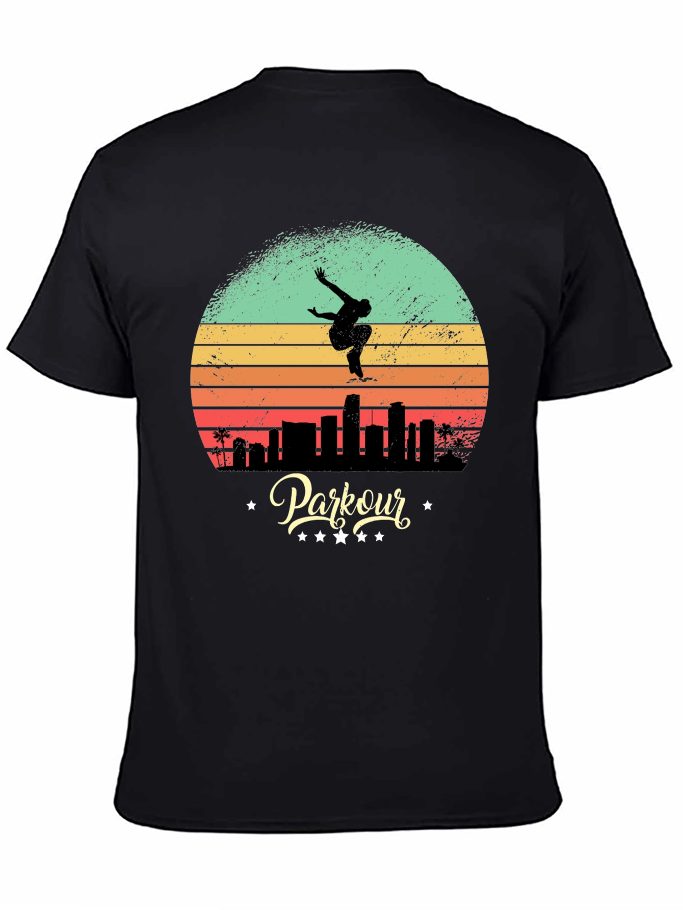 Retro Parkour T-Shirt - Urban Acrobatics Style - 4