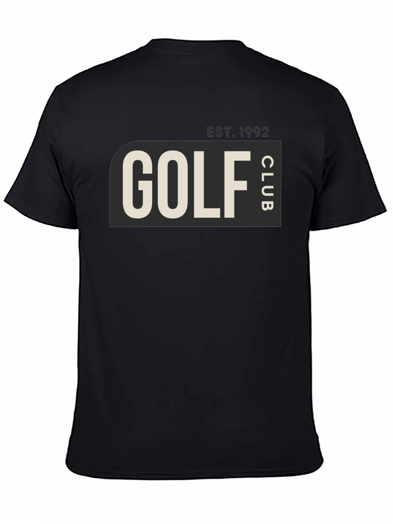Black Golf Club EST. 1992 Tee - Stylish Black Cotton T-Shirt view 4