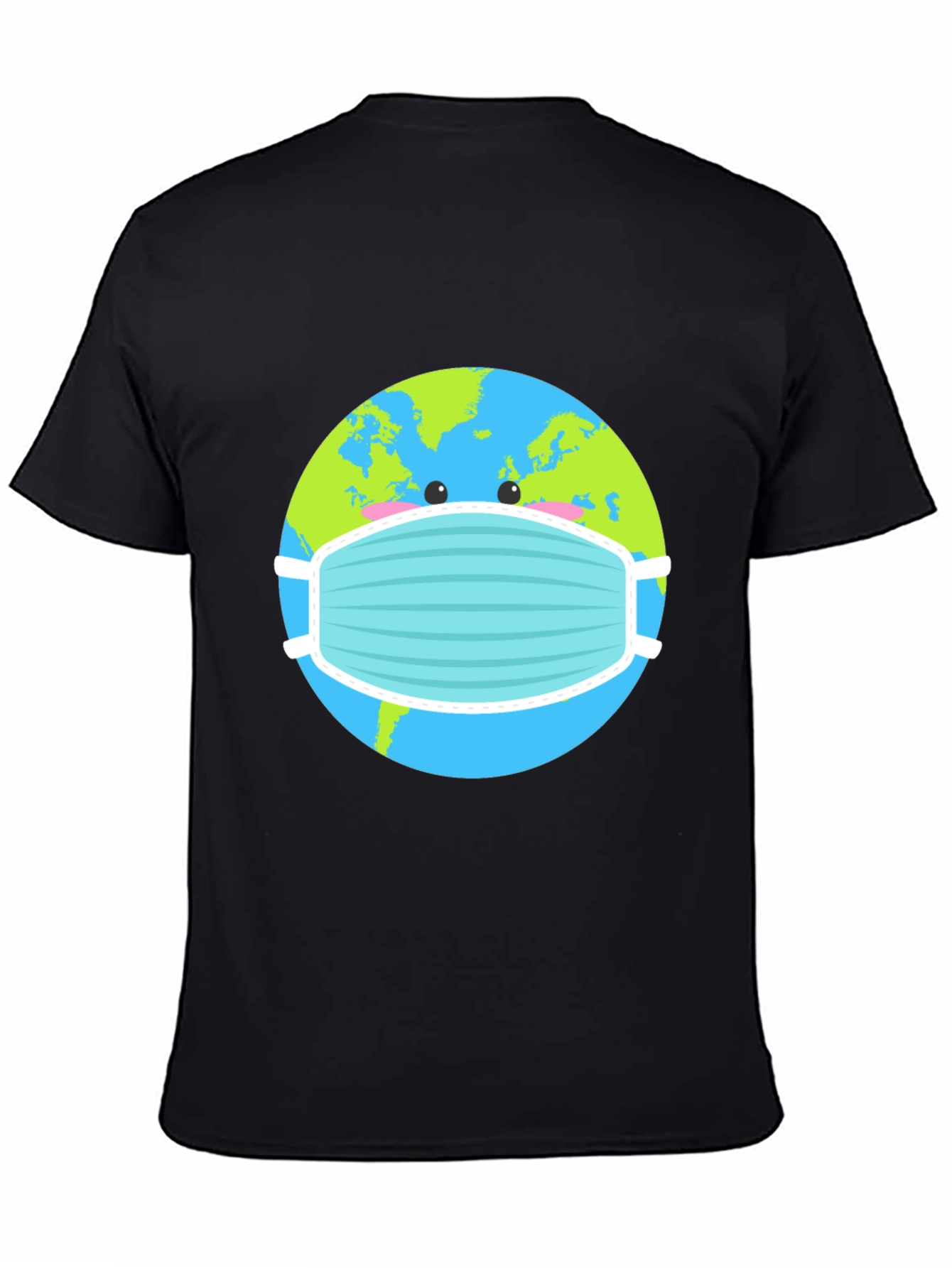 Earth with Mask Graphic Tee - Protect the Planet! - 4
