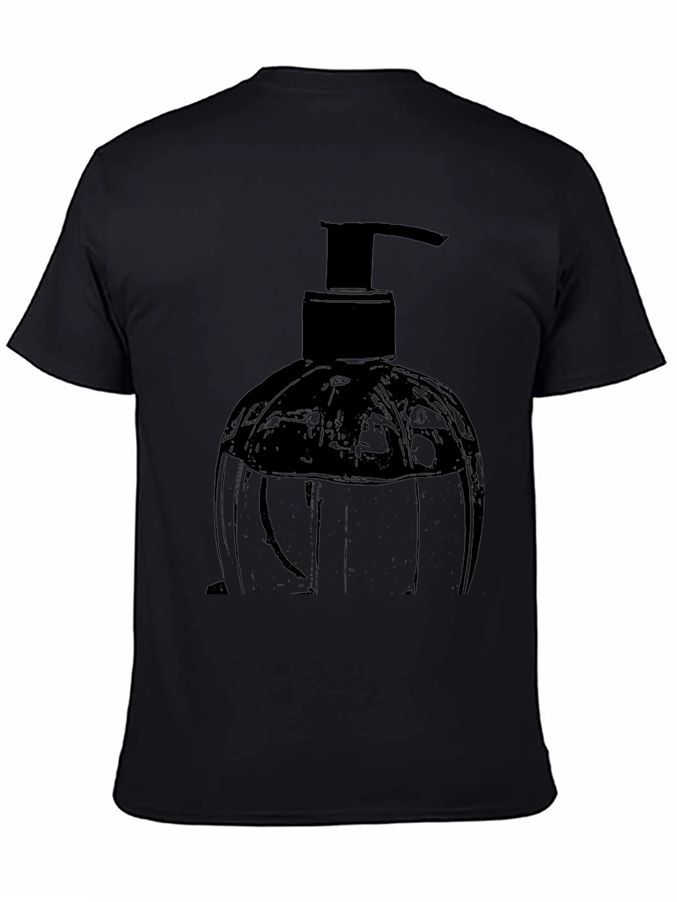 Black Black Soap Dispenser Graphic Tee view 4
