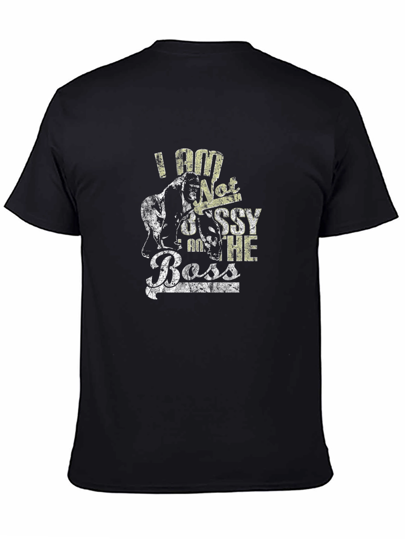 Black I am Not Bossy, I am the Boss Graphic T-Shirt view 4