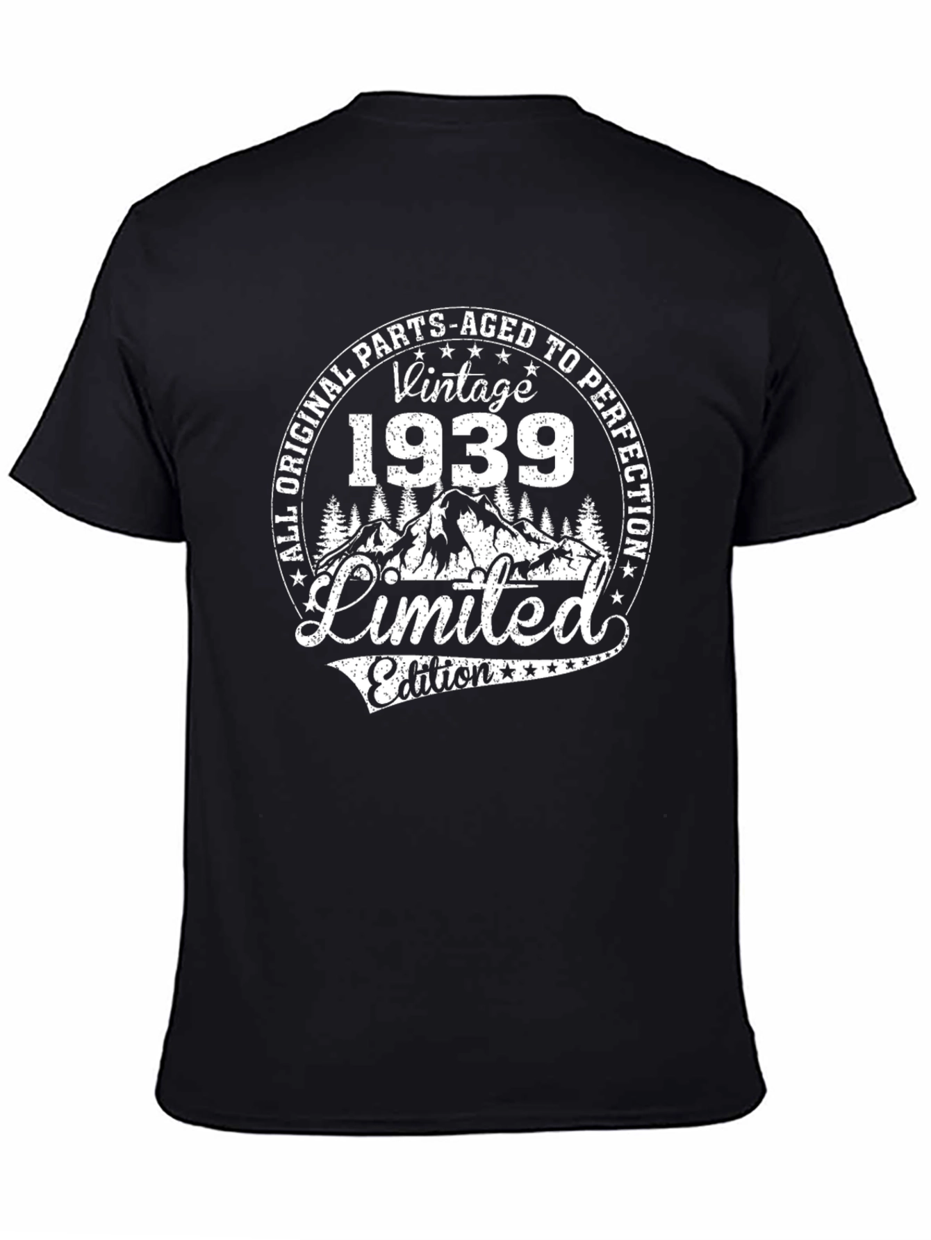 Black Vintage 1939 Limited Edition T-Shirt view 4