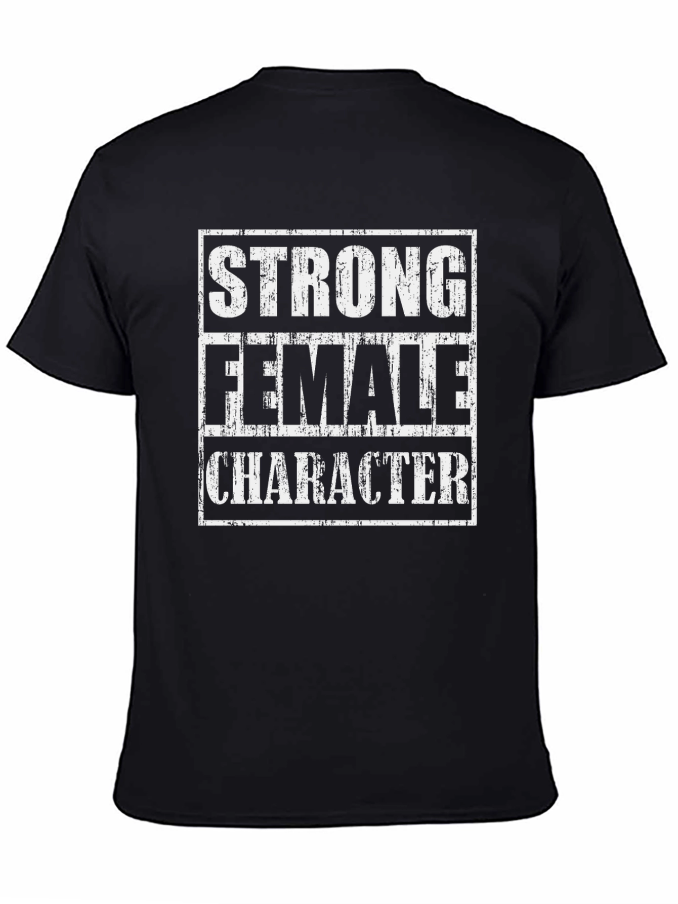 Black Strong Female Character Graphic Tee view 4