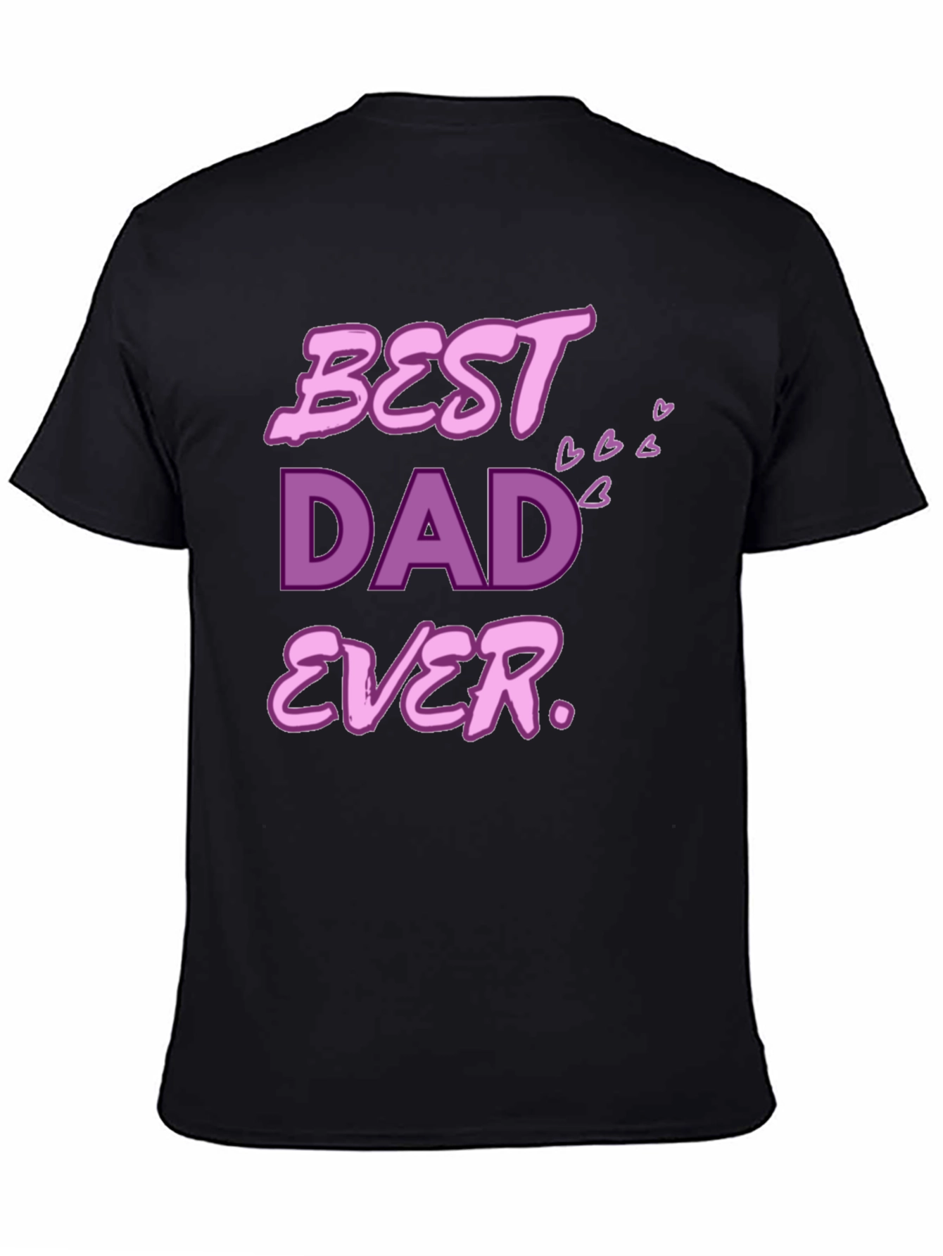Black Best Dad Ever T-Shirt view 4