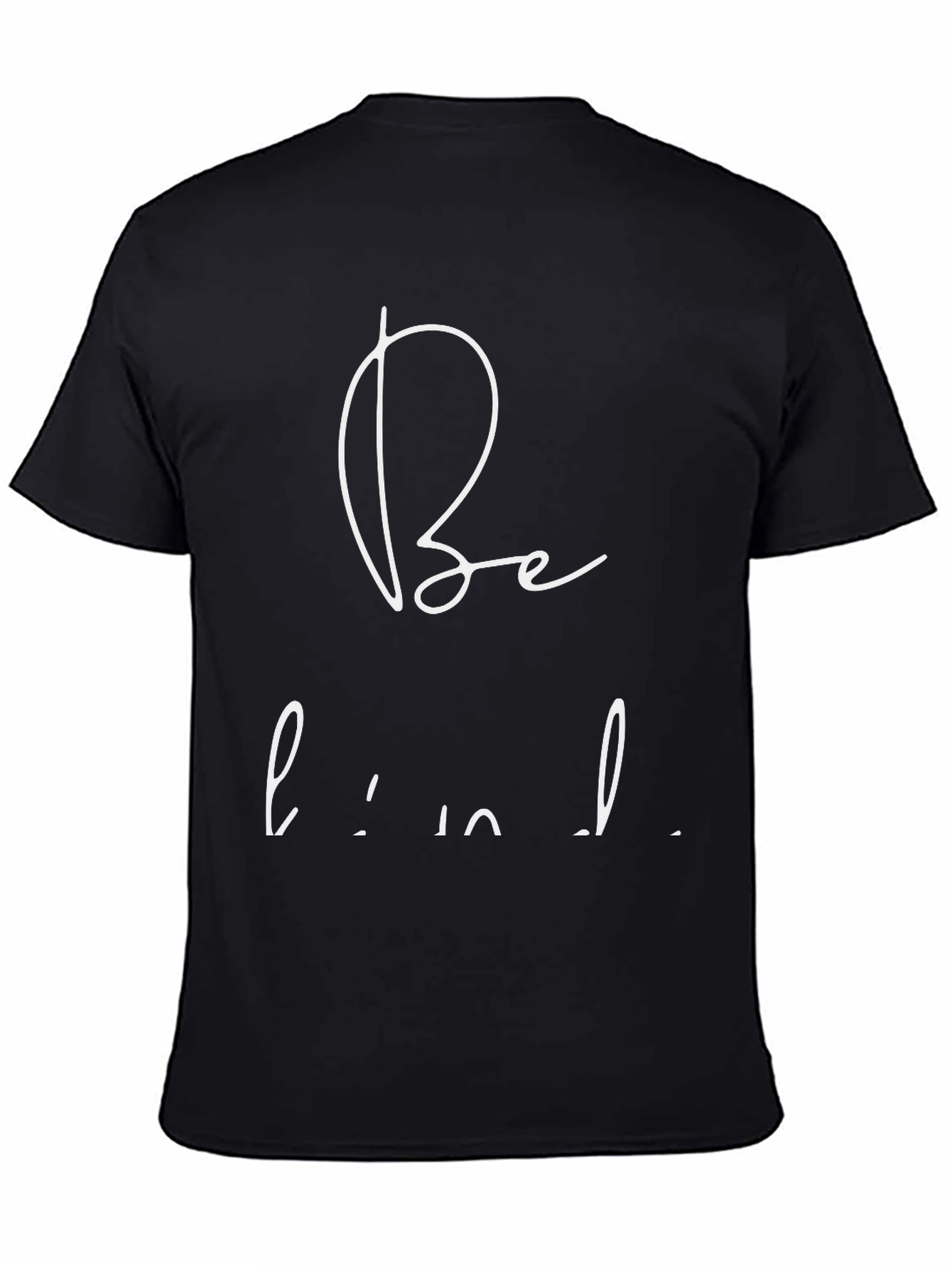 Black Be Kind Graphic Tee - Minimalist Unisex T-Shirt view 4