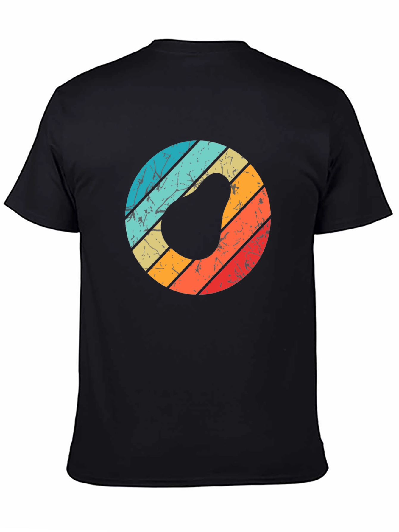 Black Retro Avocado Graphic Tee view 4