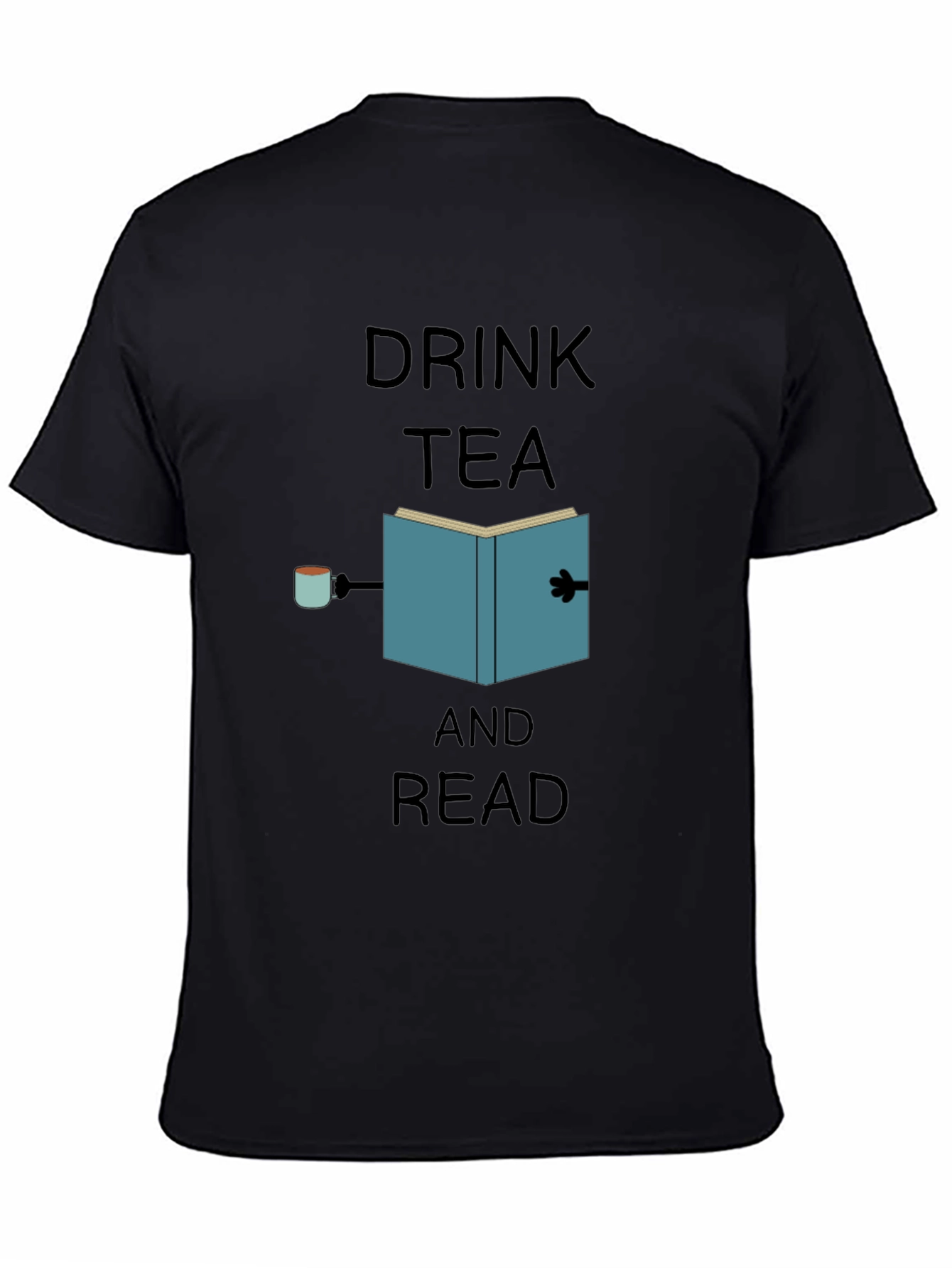 Black Drink Tea and Read Graphic T-Shirt view 4