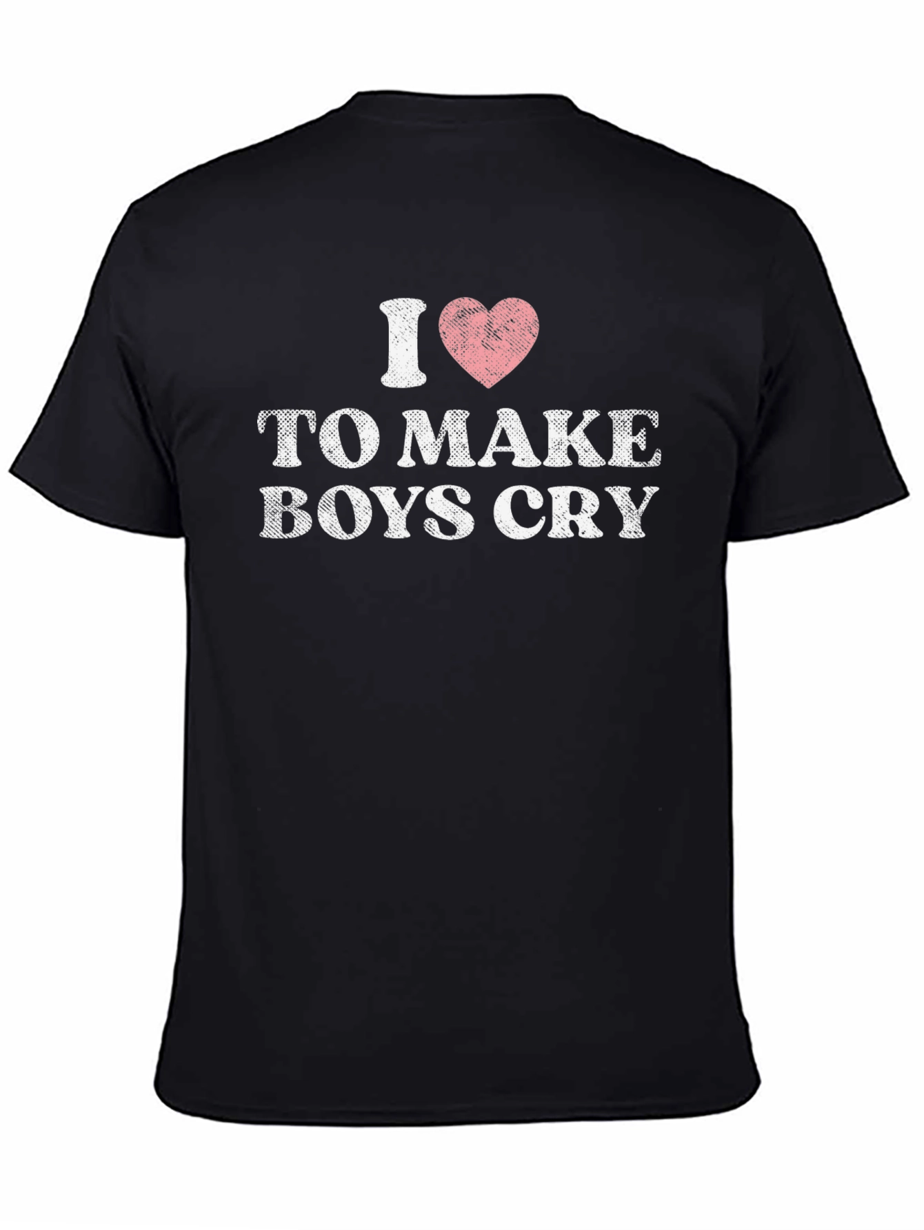 Black I Heart to Make Boys Cry Graphic T-Shirt view 4