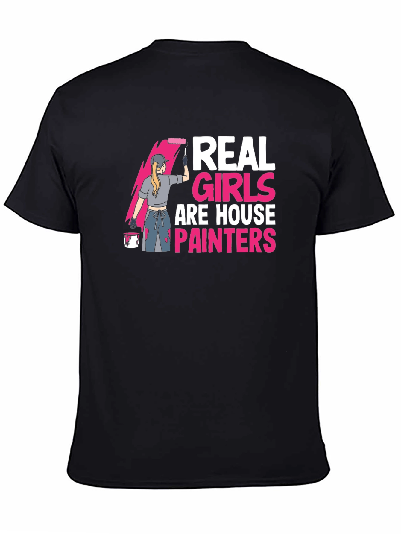 Black Real Girls are House Painters T-Shirt view 4