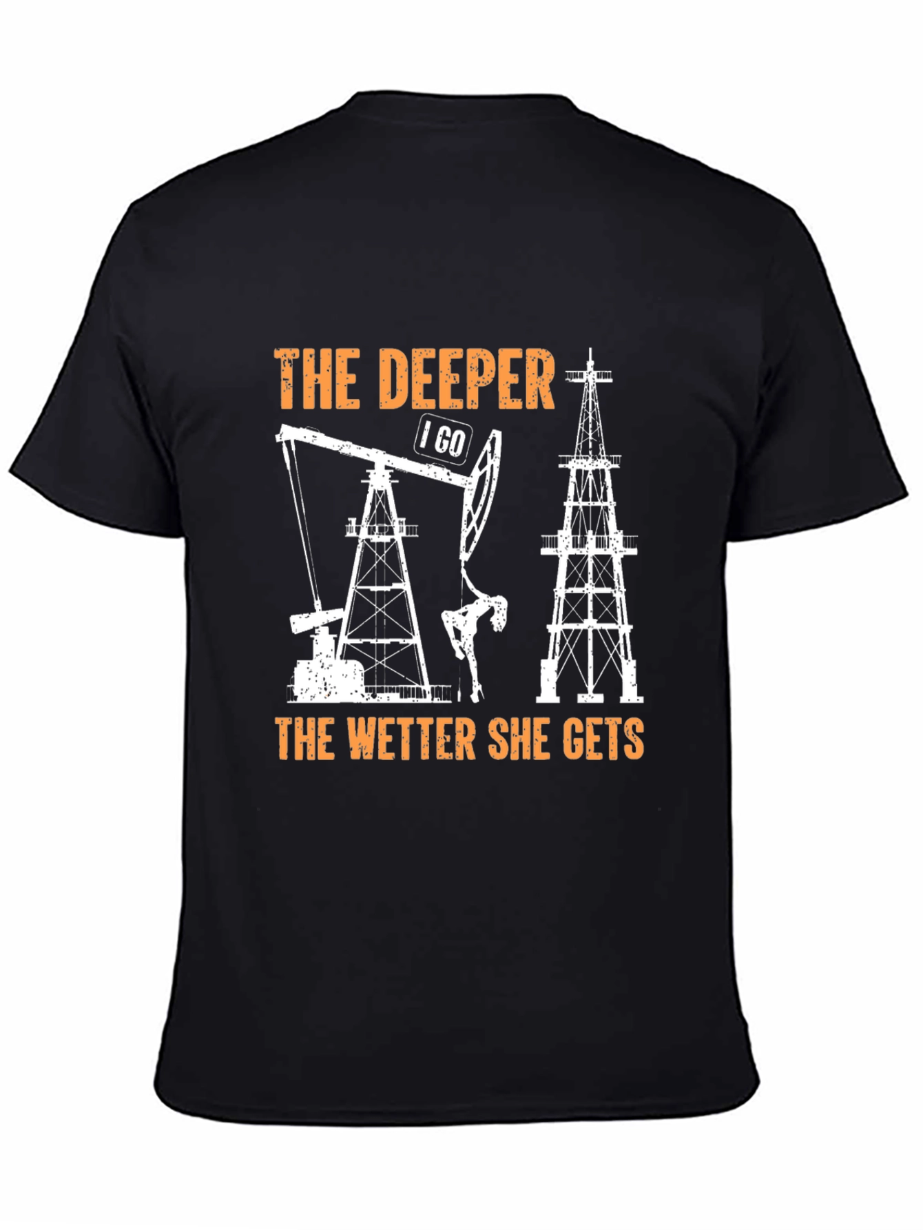 Black The Deeper I Go T-Shirt view 4