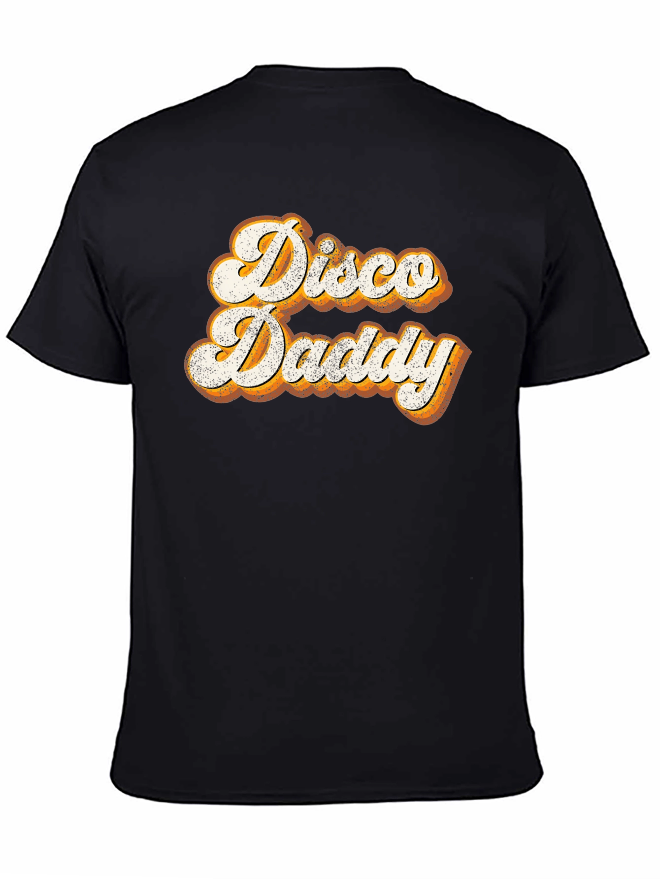 Black Retro Disco Daddy T-Shirt - Vintage Style view 4