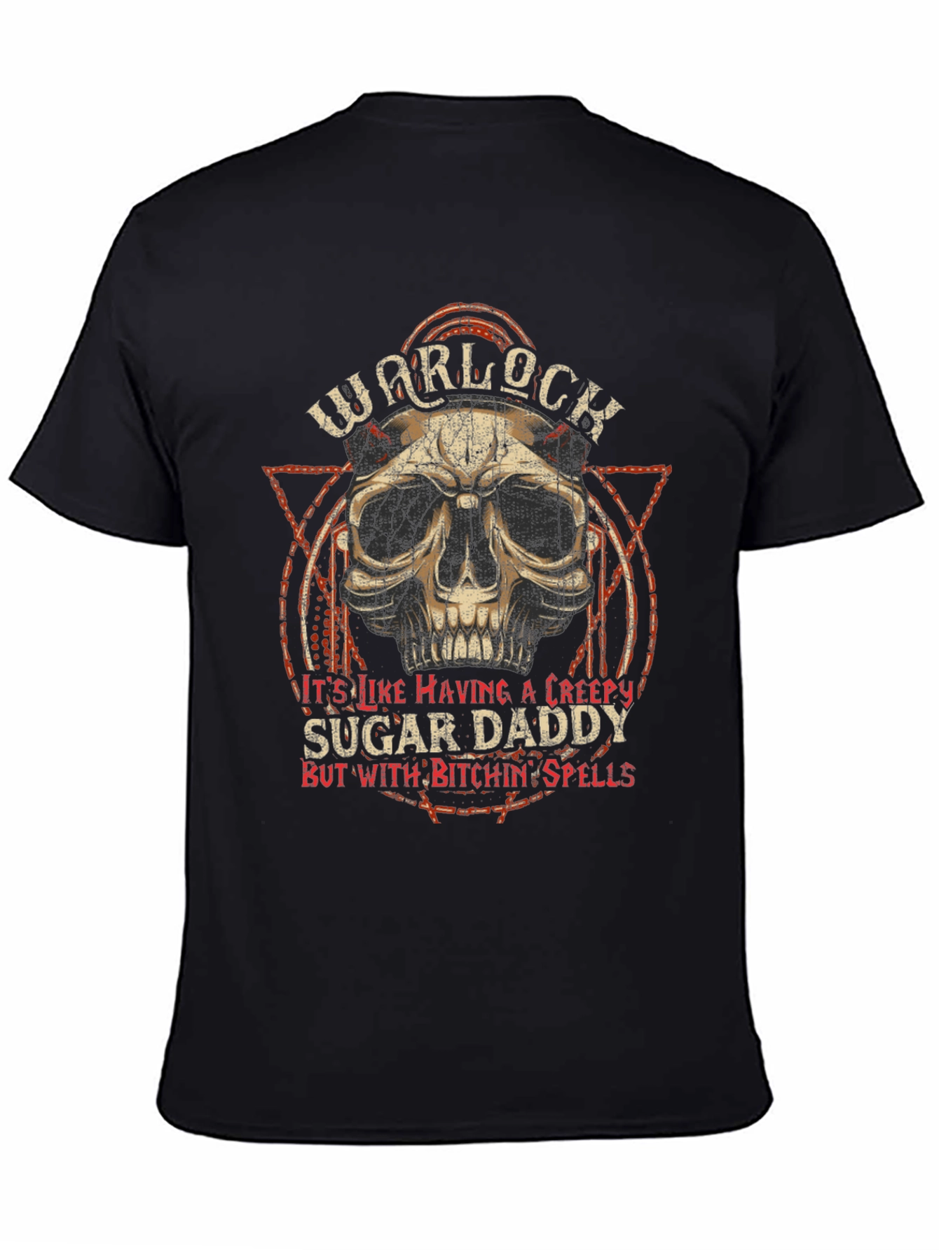 Black Warlock Sugar Daddy Graphic T-Shirt - Black view 4