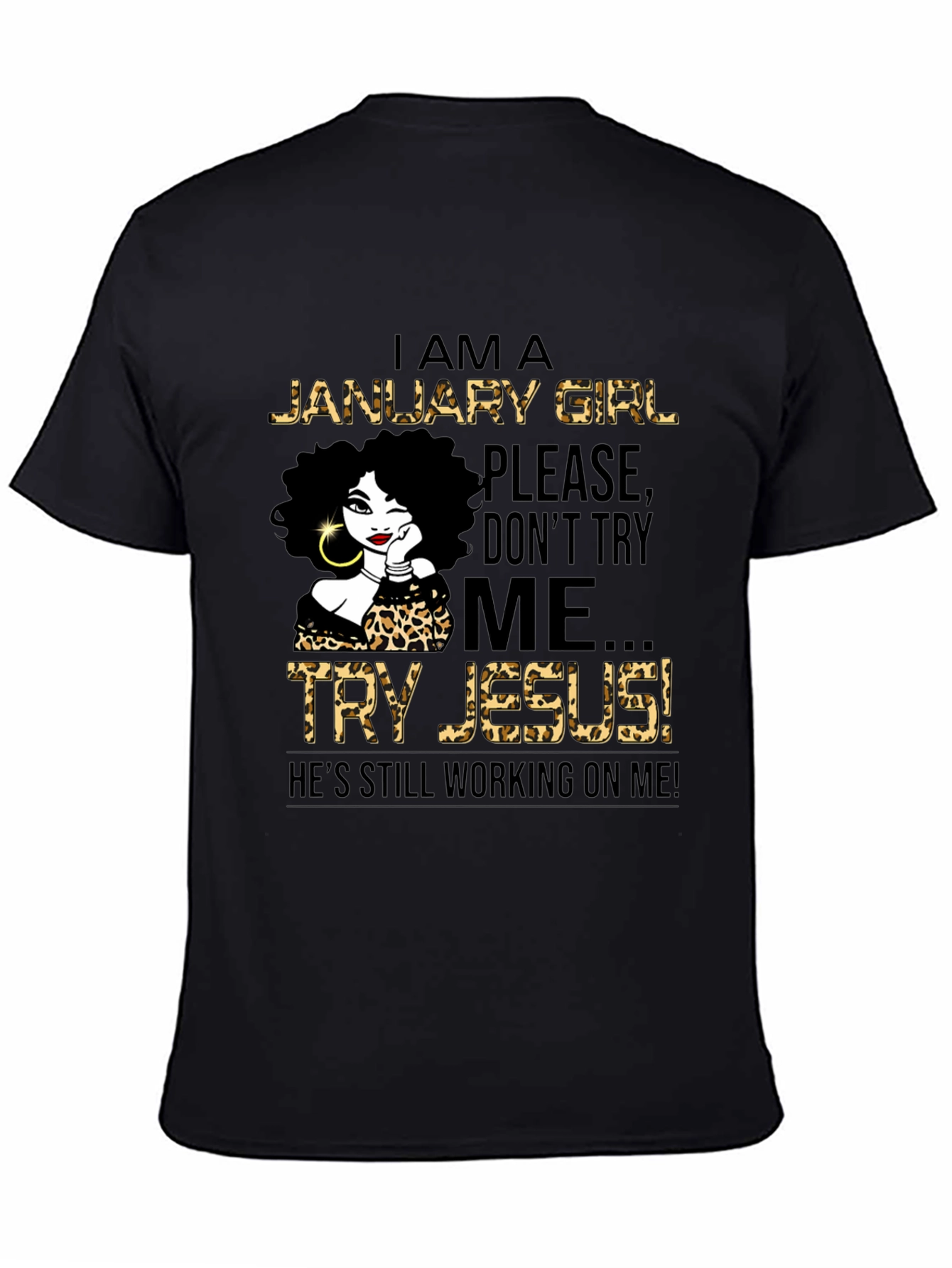 January Girl Leopard Print T-Shirt - 4