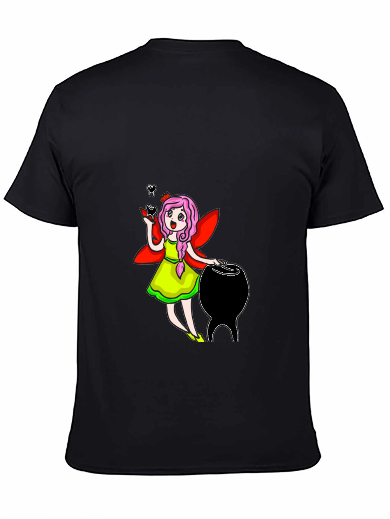 Black Tooth Fairy Graphic T-Shirt view 4