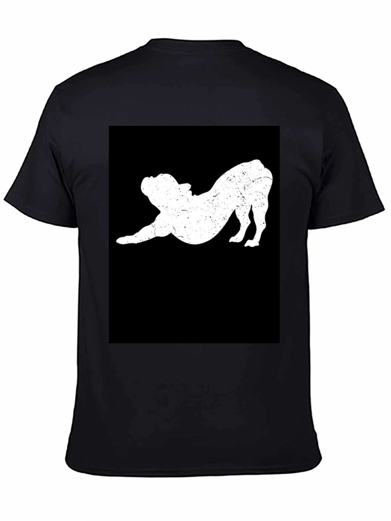Black Bulldog Stretch Black T-Shirt - Comfort Fit view 4
