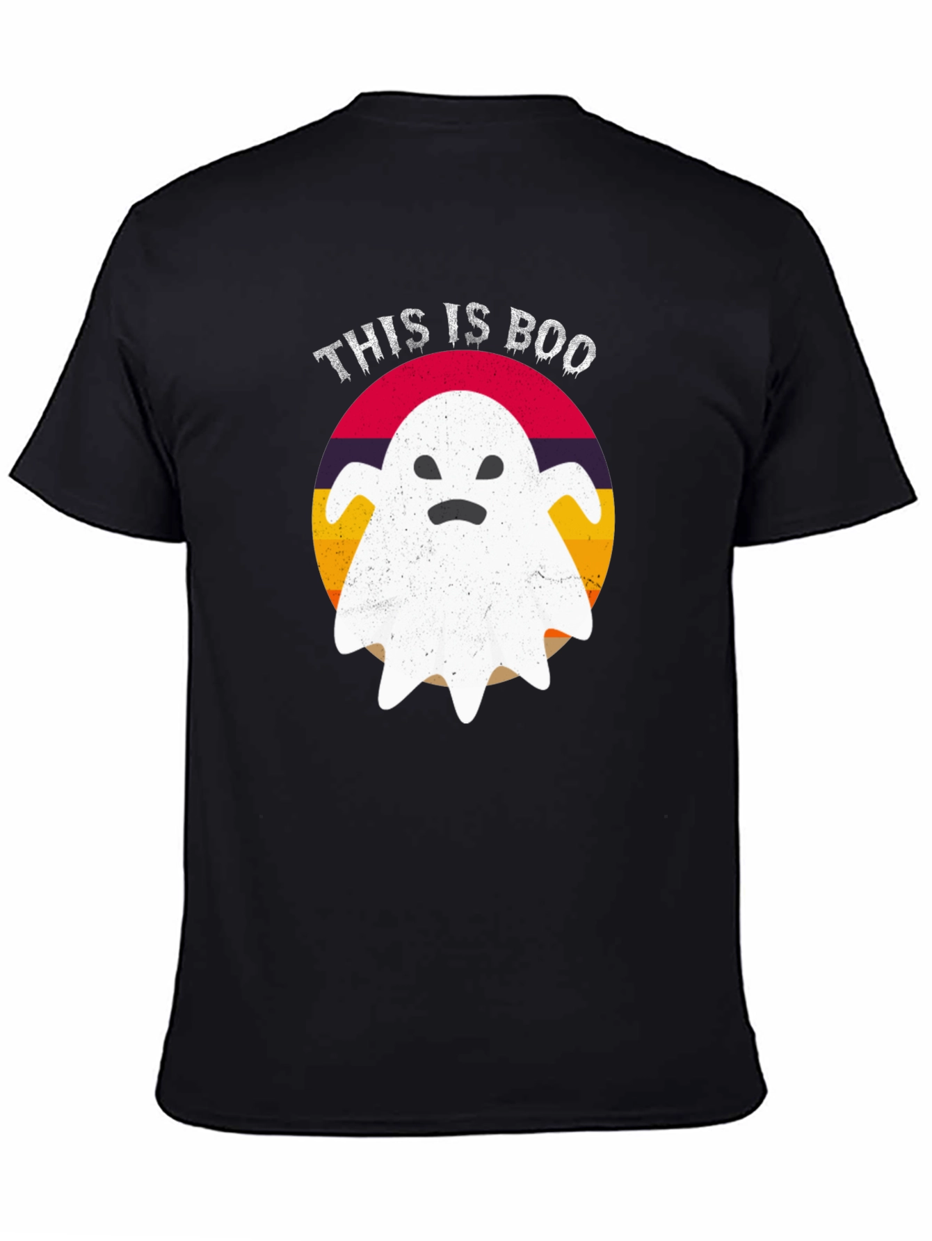 Black This is Boo Ghost T-Shirt - Halloween Apparel view 4