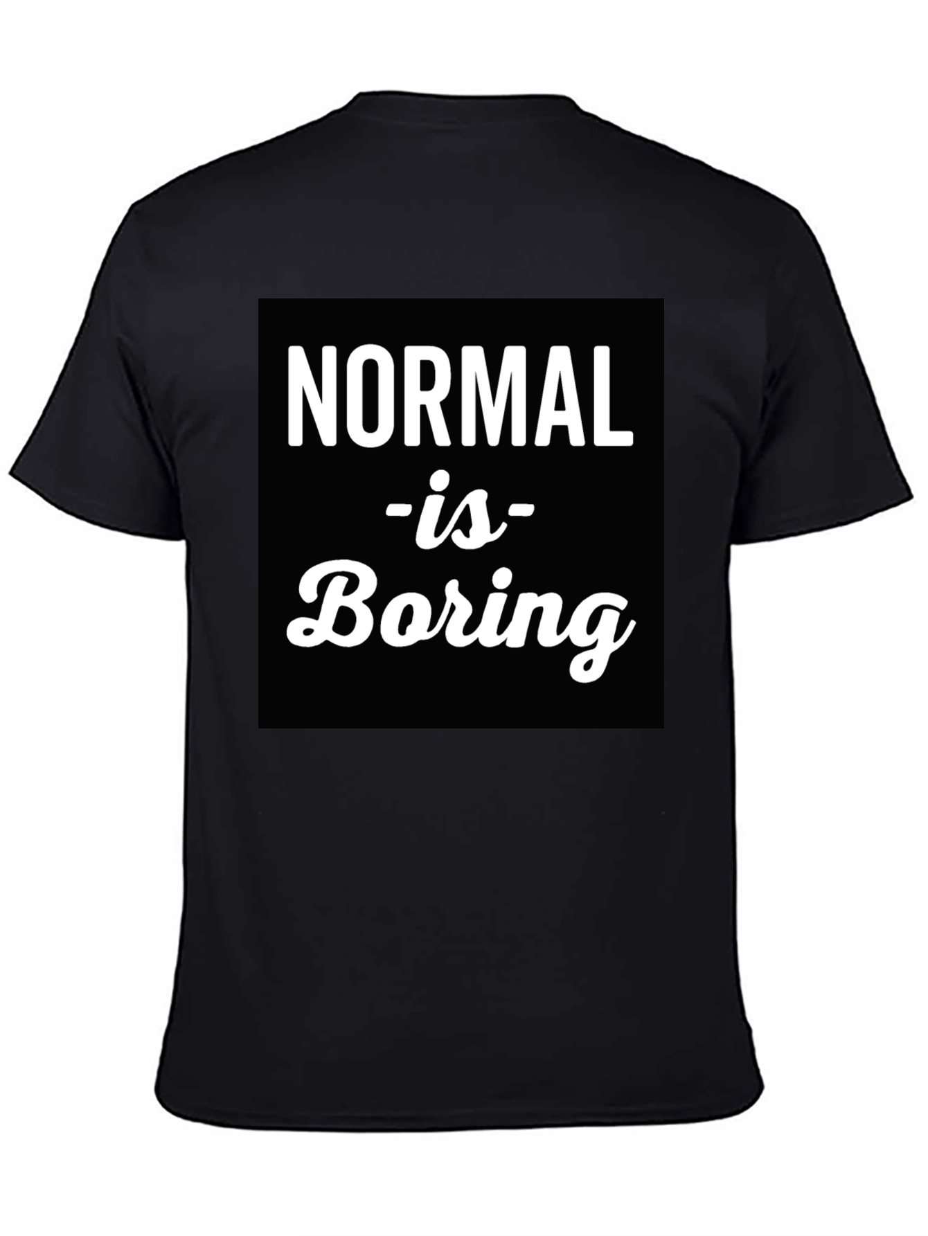 Black Normal is Boring Graphic Tee view 4