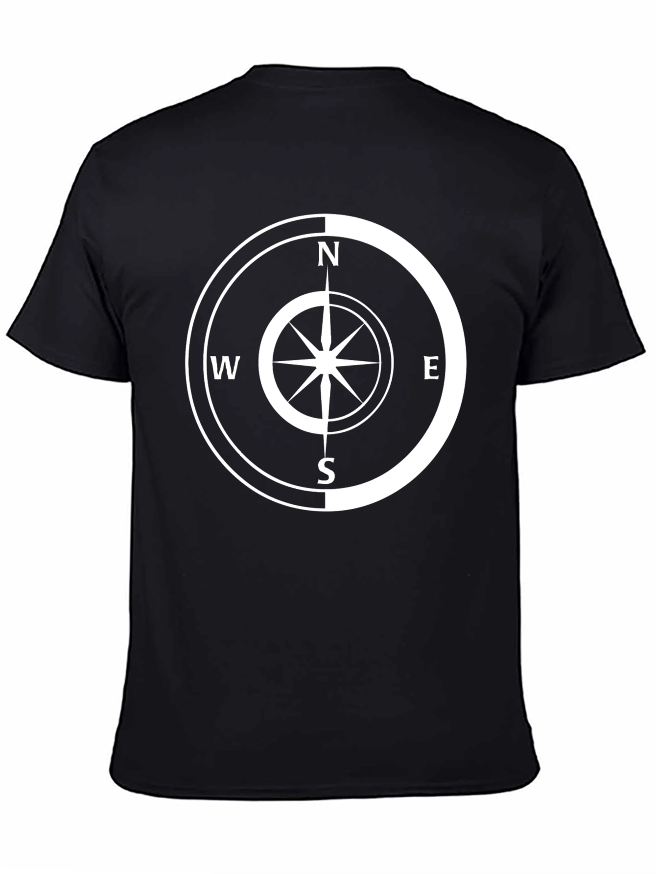 Black Compass Graphic Black T-Shirt - Adventure Ready view 4