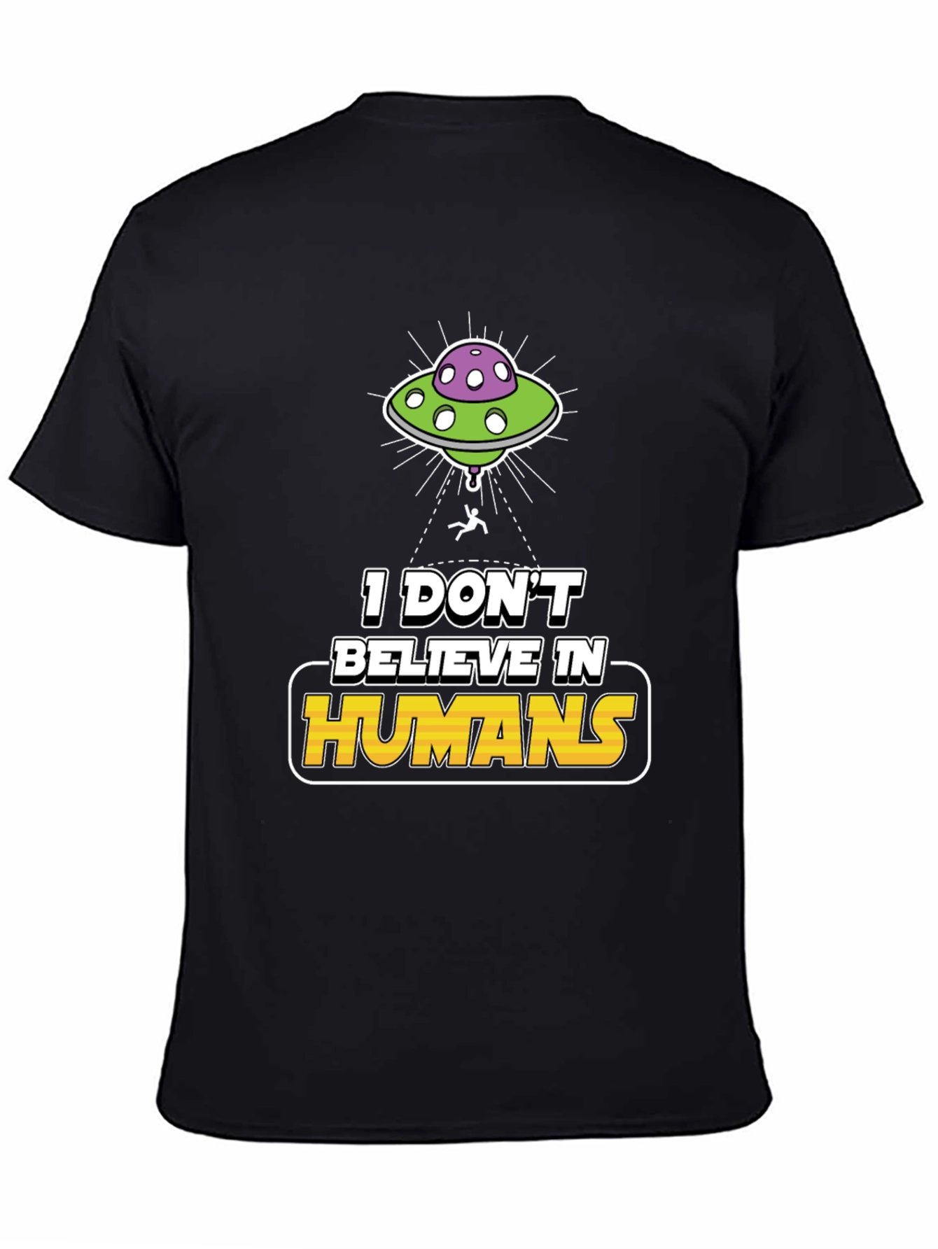 I Don't Believe In Humans Alien Graphic Tee - 4