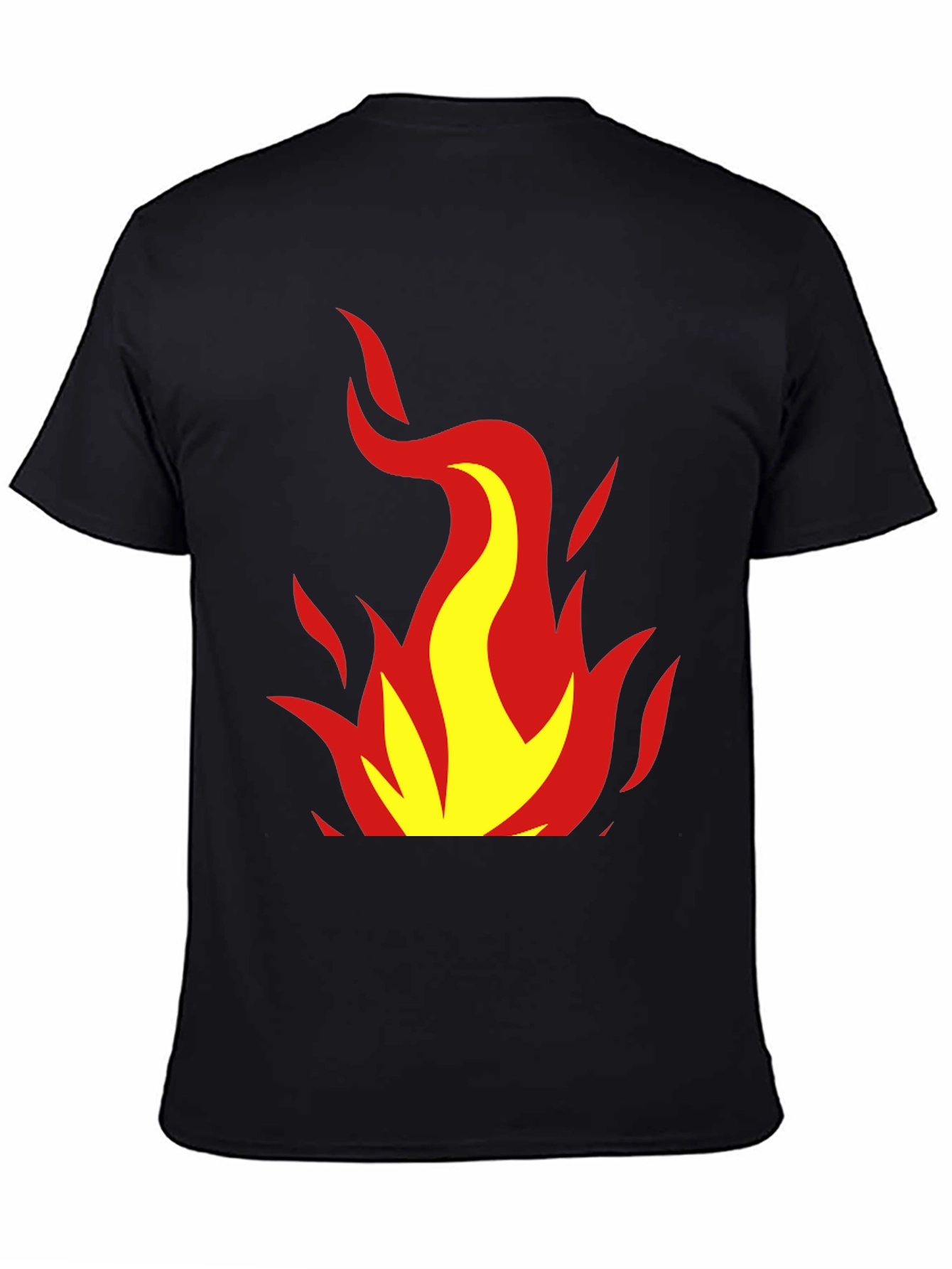 Black Flame Graphic Black Tee view 4