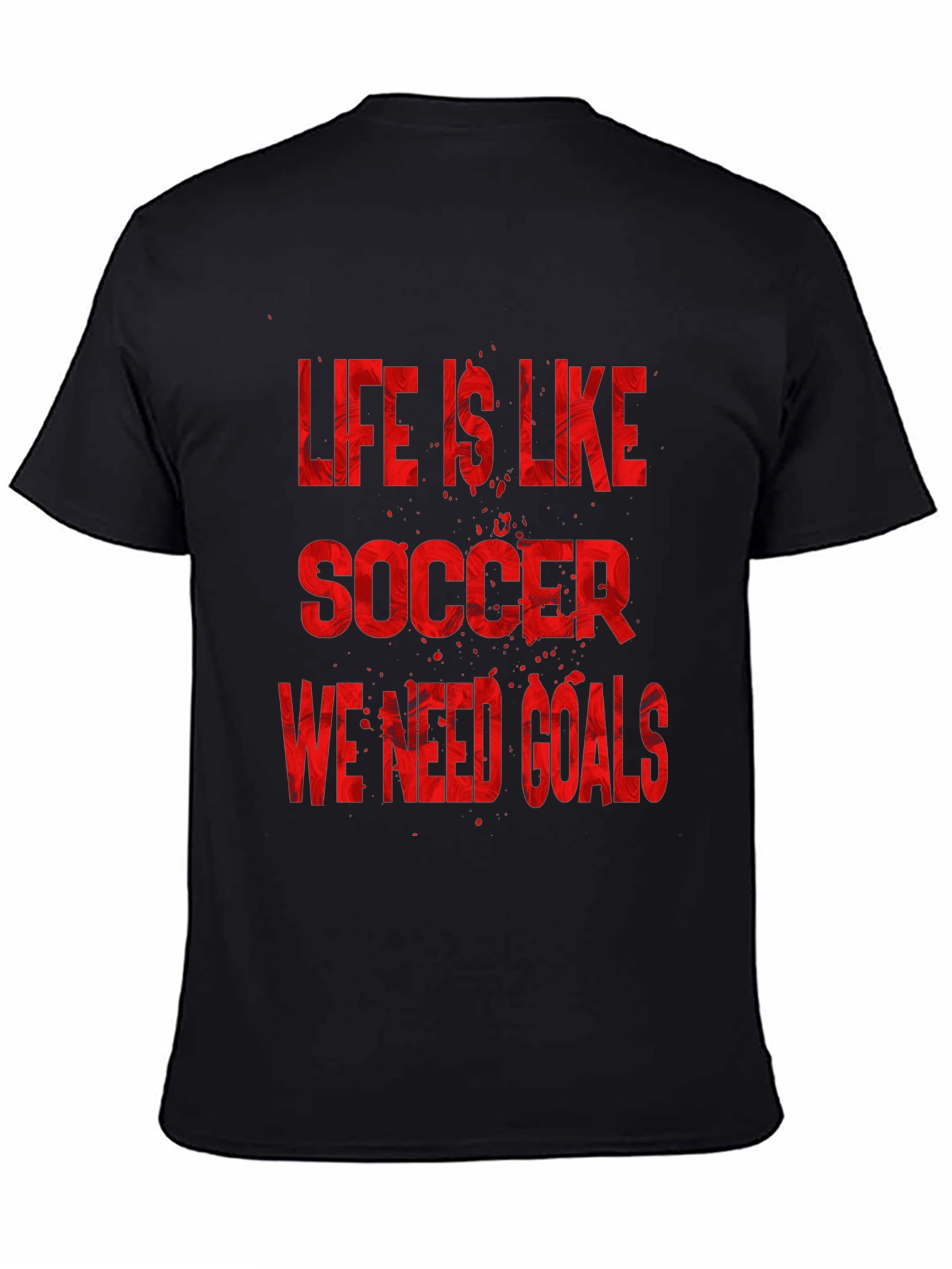 Black Life is Like Soccer Graphic Tee view 4