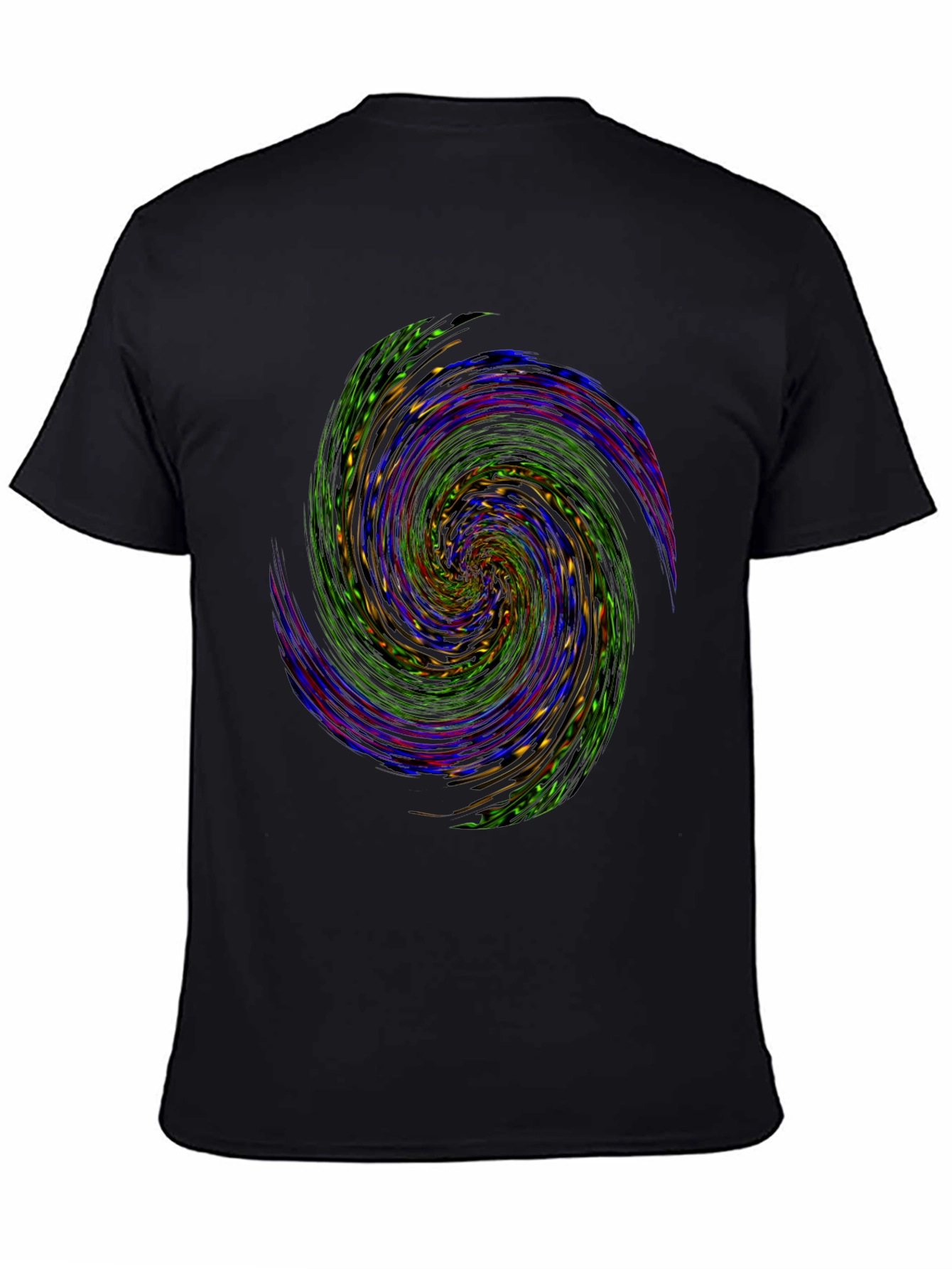 Vortex Spin Graphic Tee - Black Cotton Comfort - 4