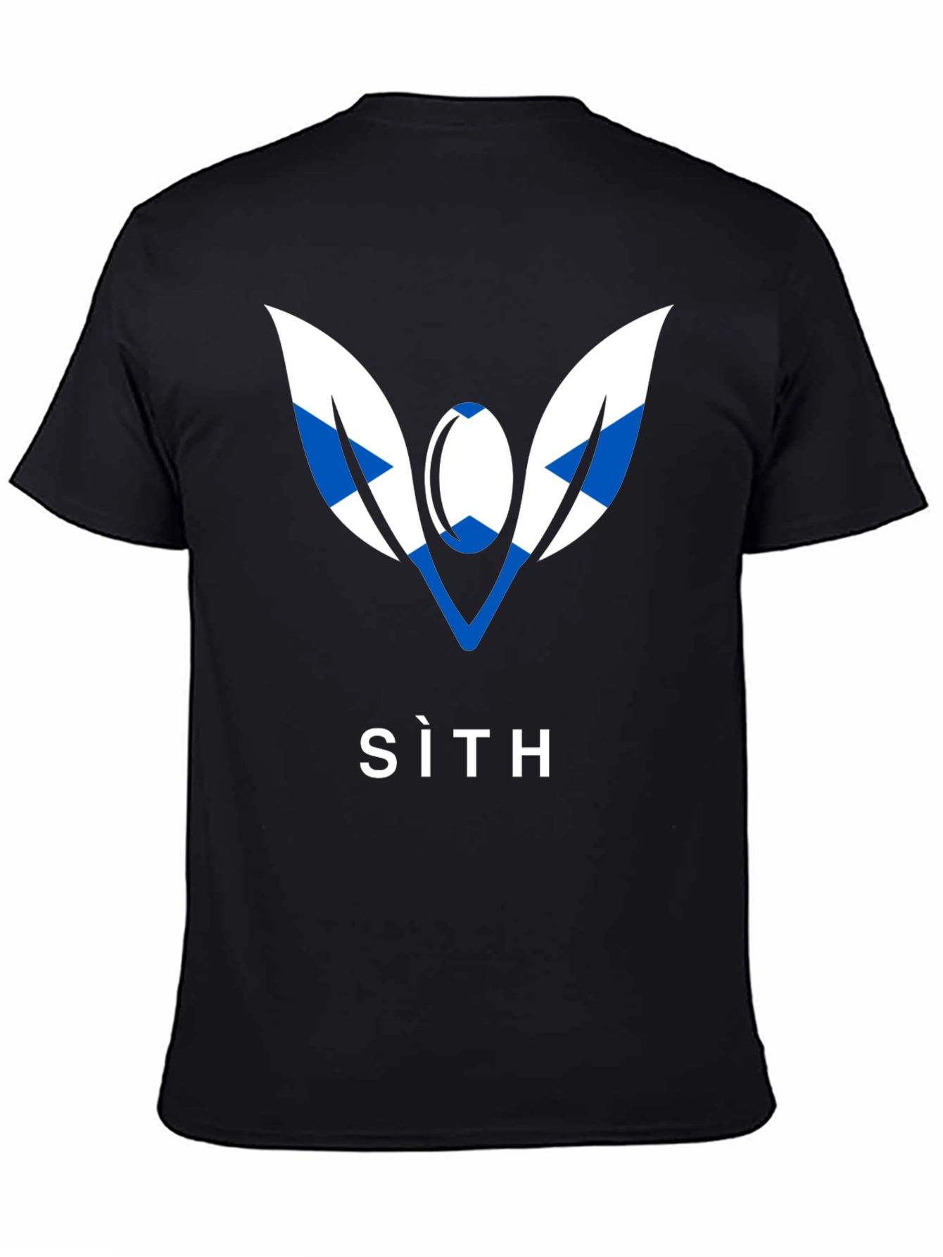 Black SITH Graphic Tee - Black Cotton Blend T-Shirt view 4