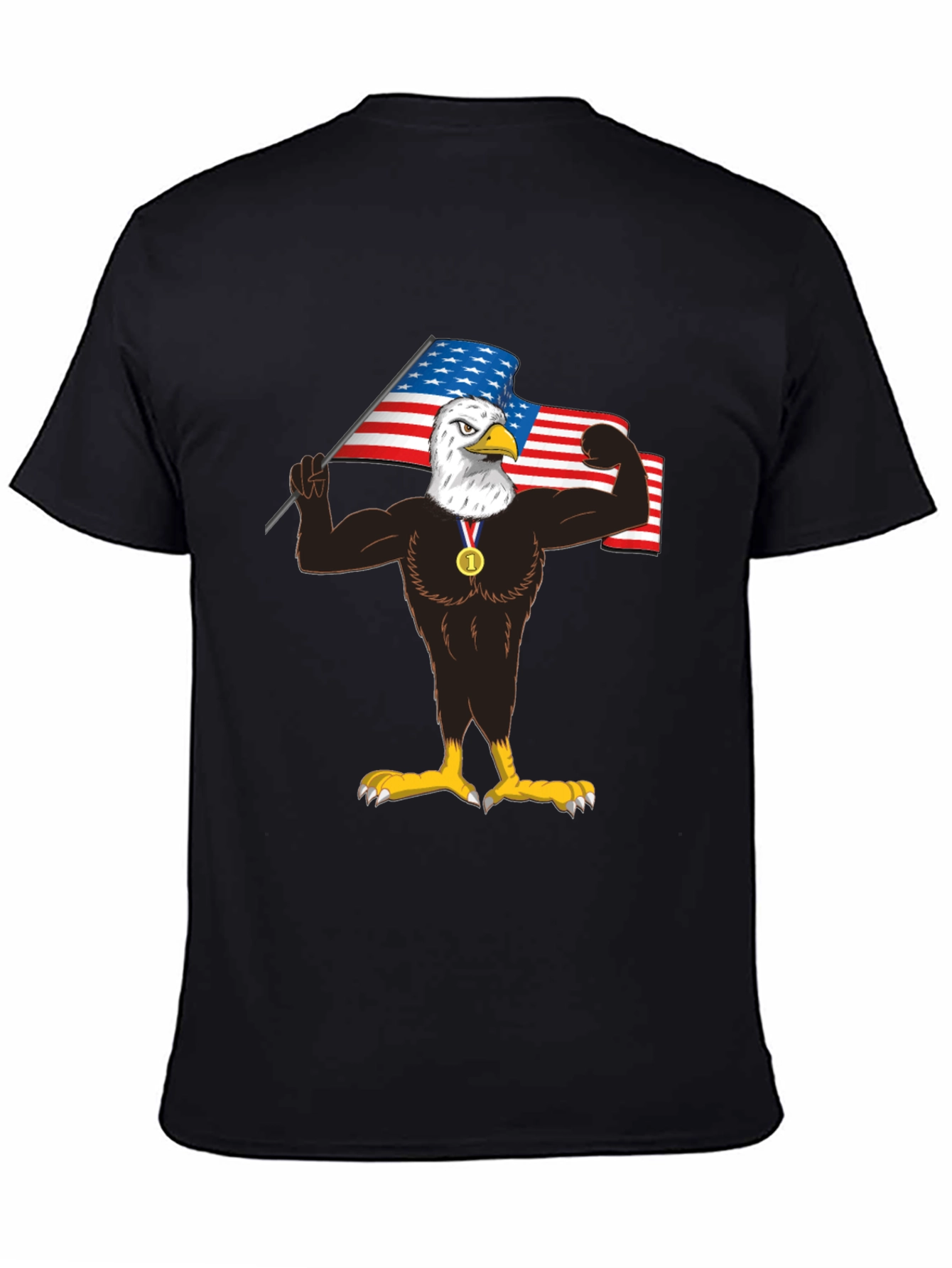 Patriotic Eagle Graphic Tee - USA Pride - 4