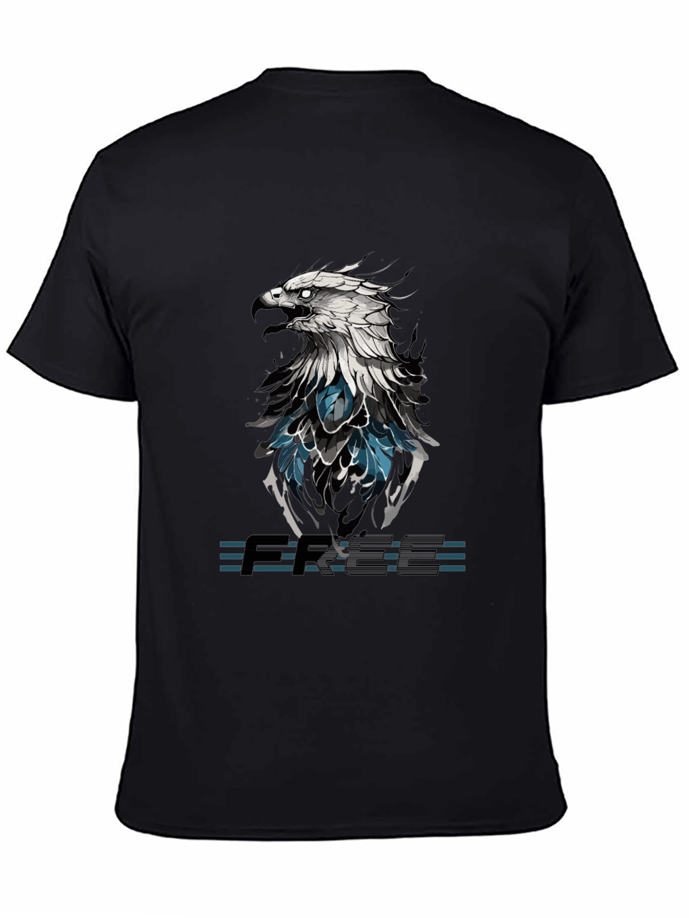 Black Eagle Graphic T-Shirt - Black view 4
