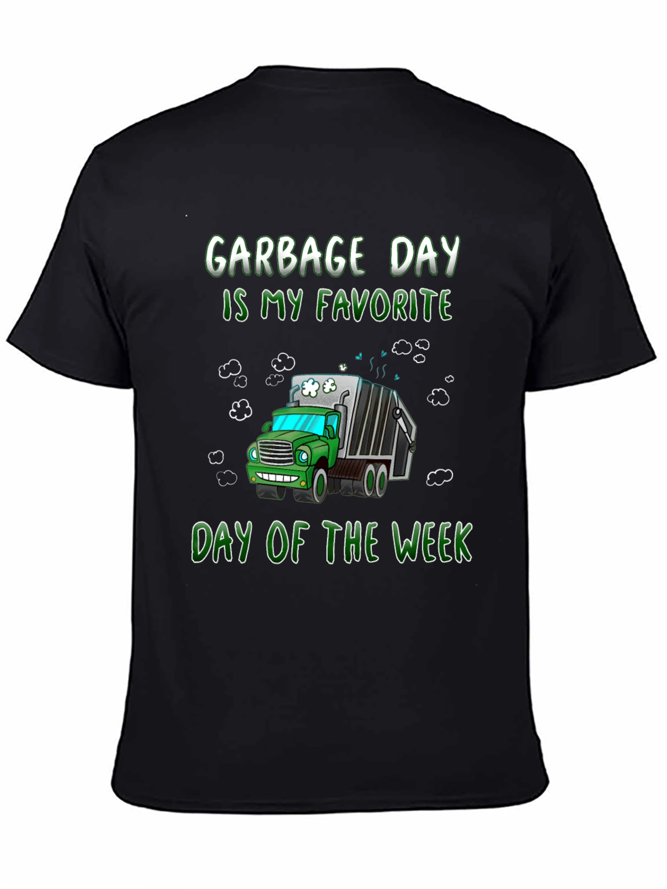 Black Garbage Day T-Shirt: Fun & Unique Graphic Tee view 4