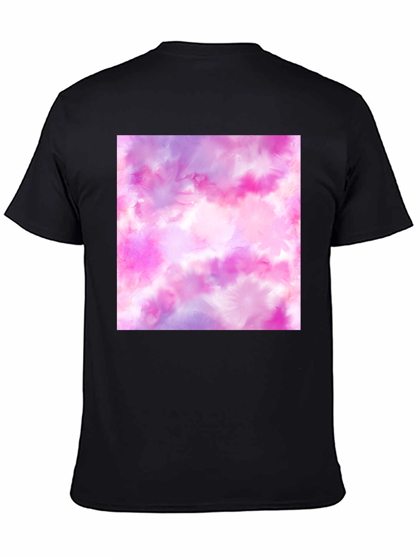 Black Watercolor Tie-Dye Graphic Tee view 4