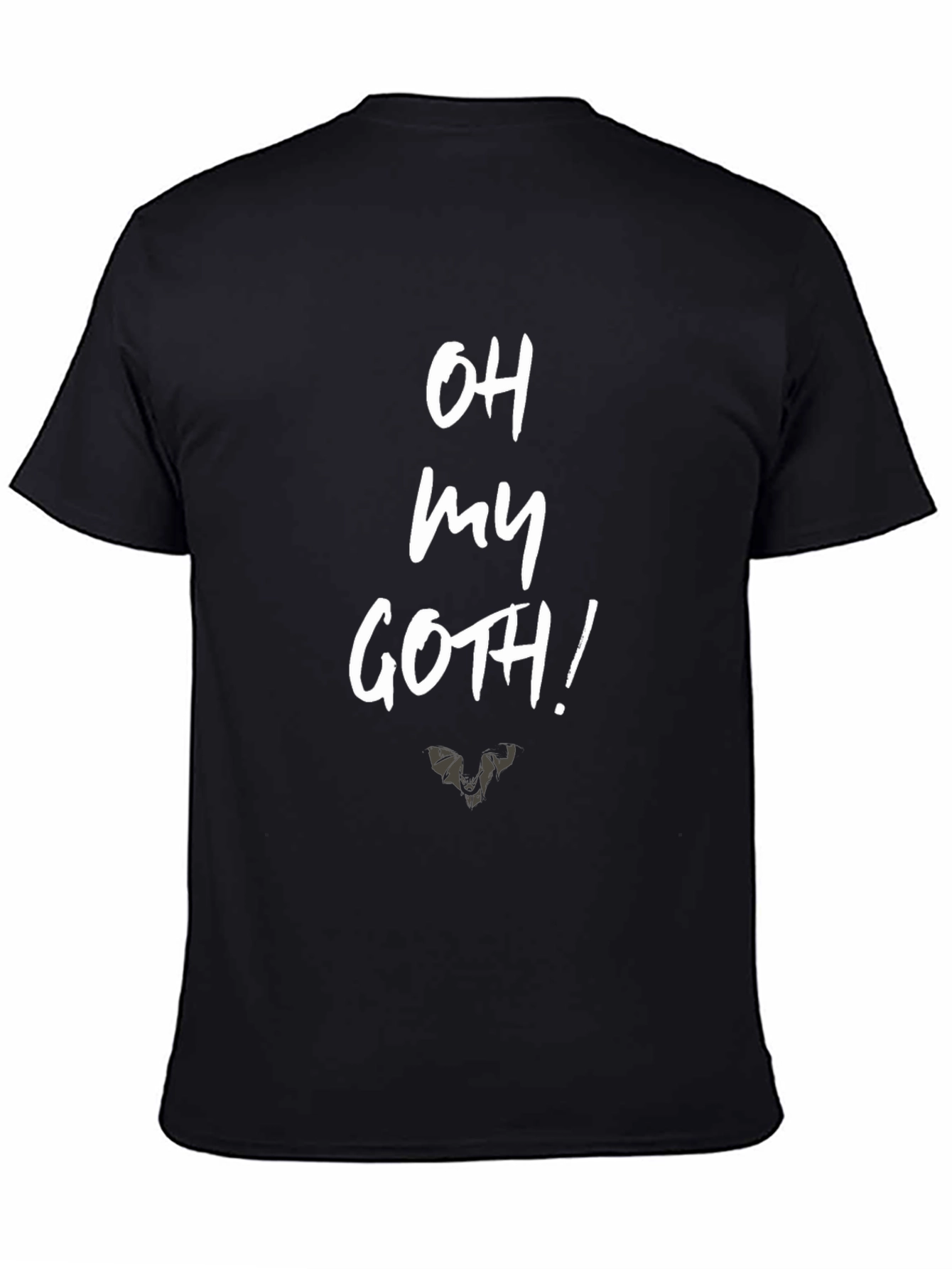 Black Oh My Goth! Graphic Print Black T-Shirt view 4