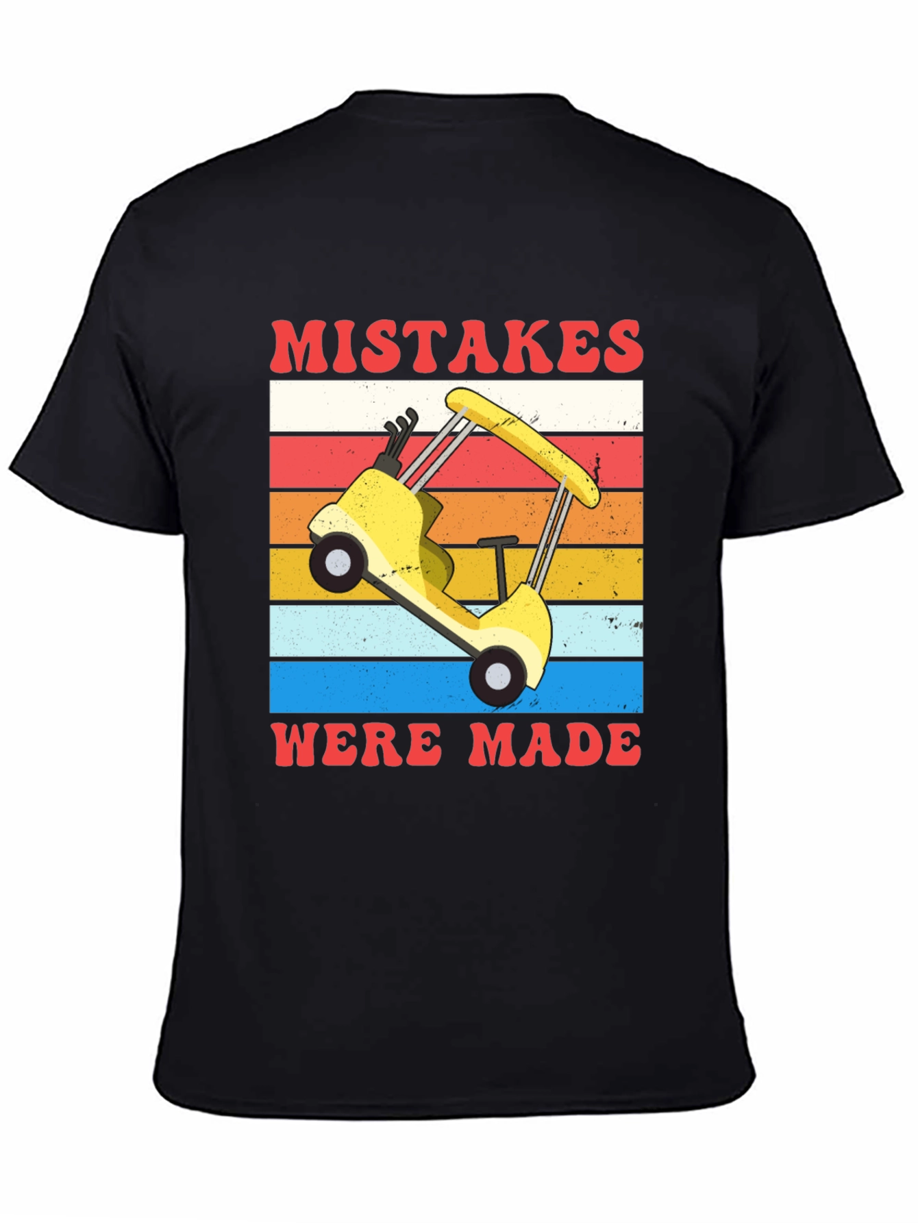 Black Mistakes Were Made Golfing Tee view 4