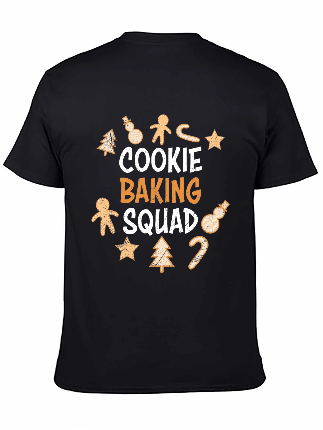 Black Cookie Baking Squad T-Shirt - Holiday Fun view 4