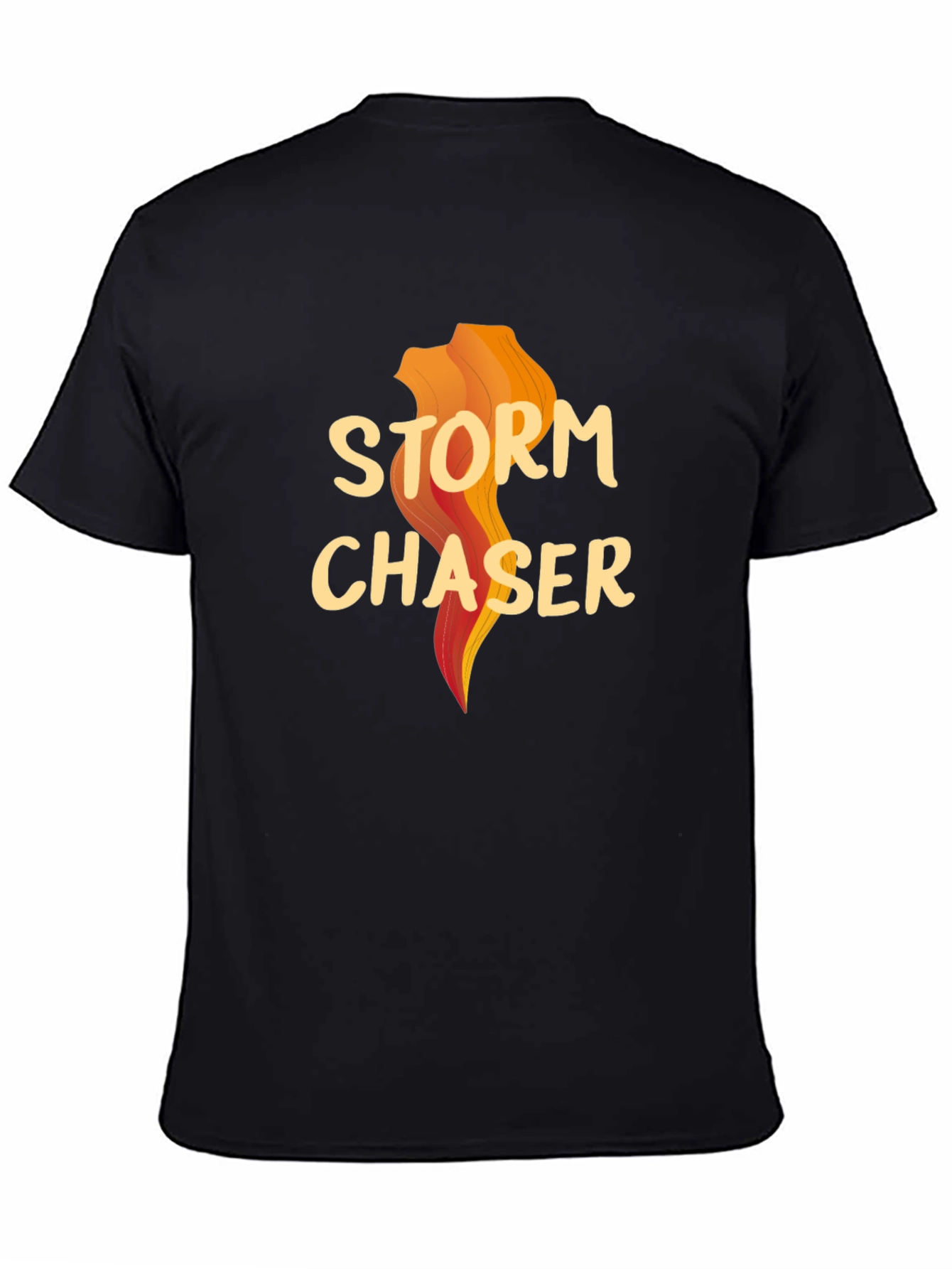Black Storm Chaser Graphic T-Shirt - Weather Enthusiast Tee view 4