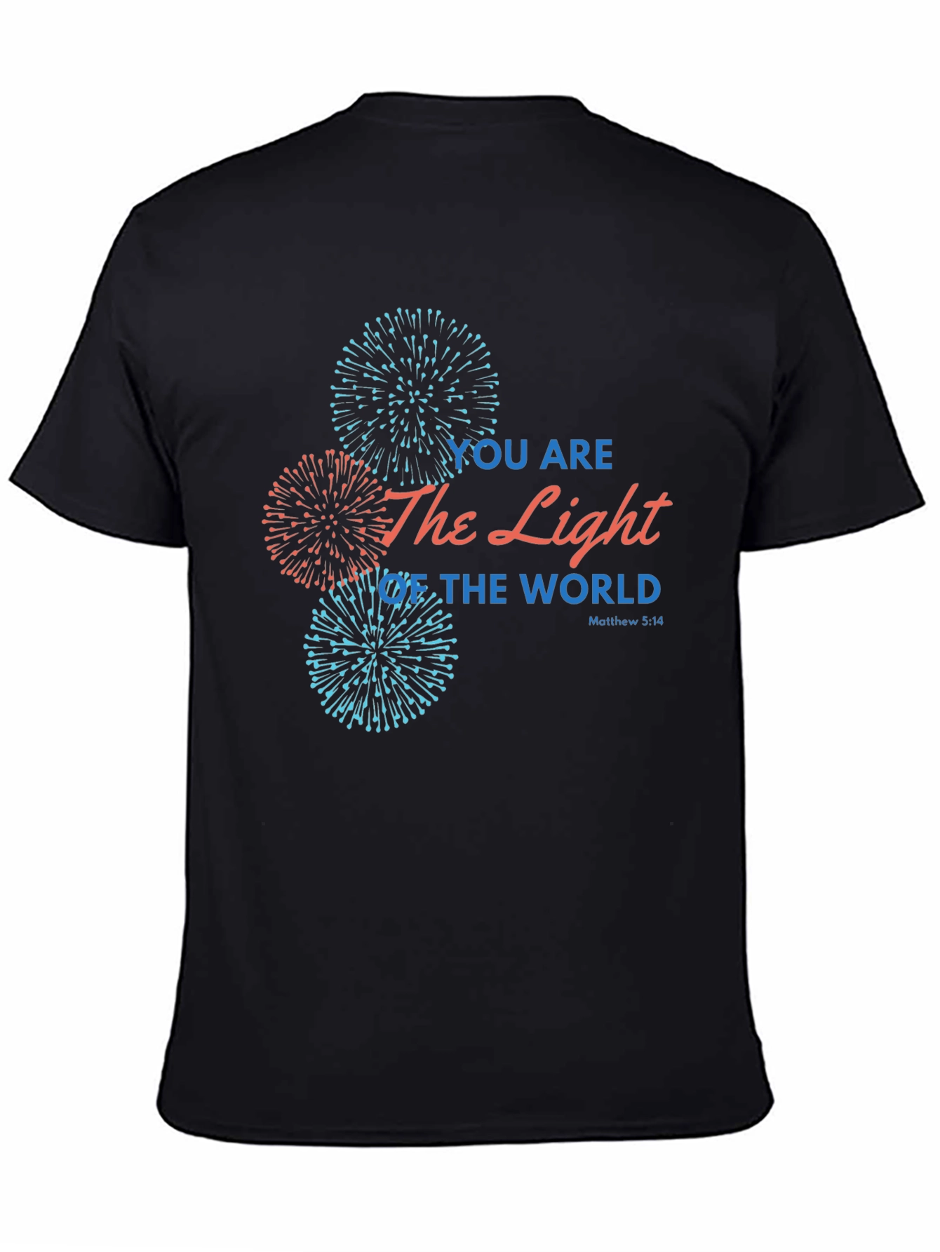 Black Light of the World Graphic Tee - Black view 4