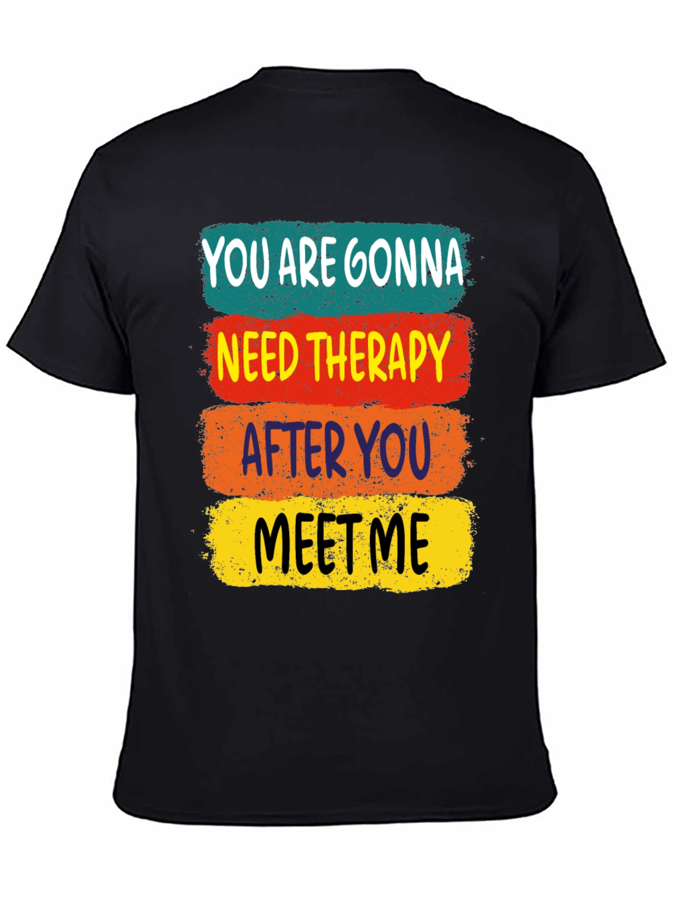 Black Need Therapy T-Shirt view 4