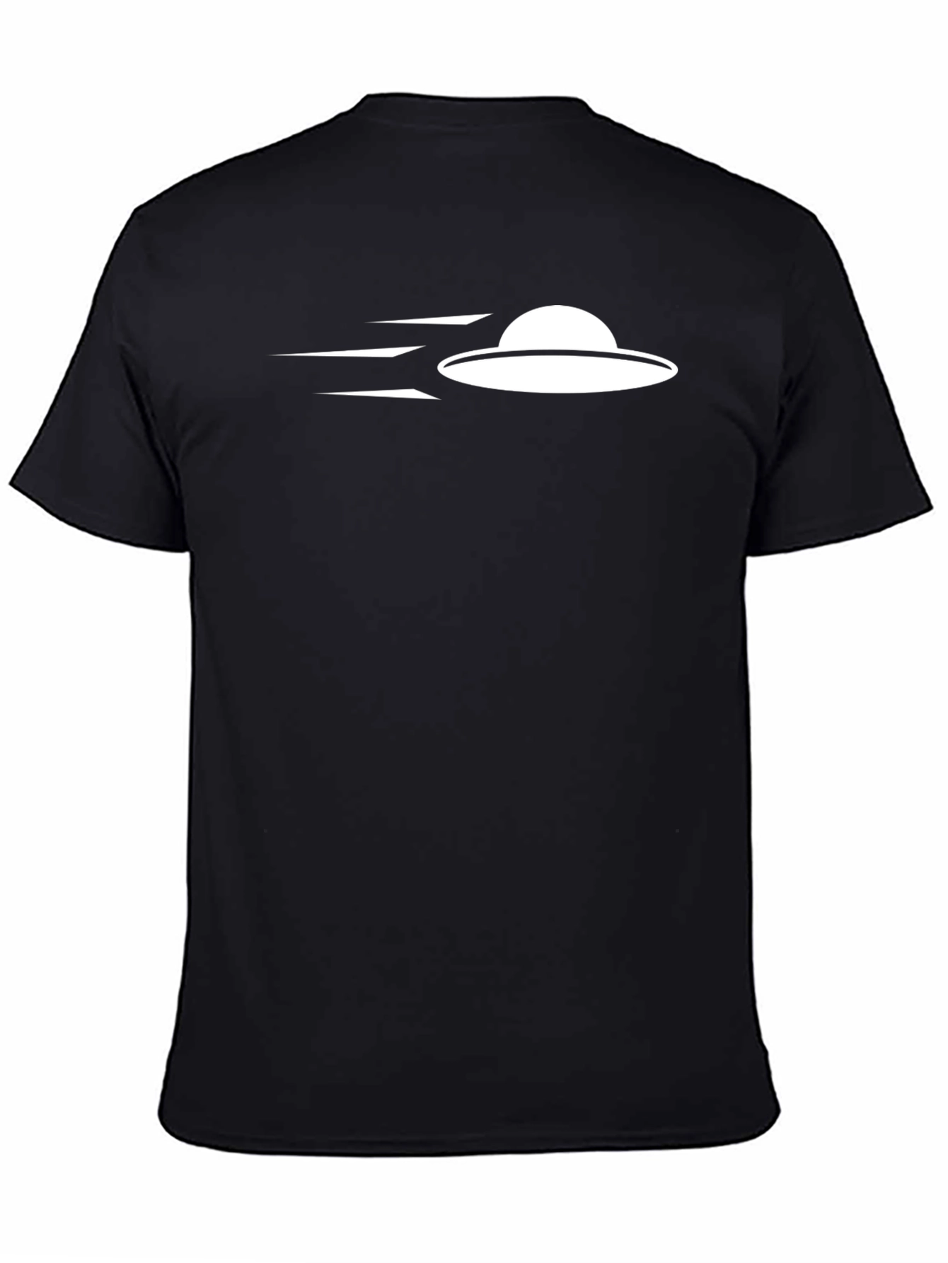 UFO Graphic Tee - Black Cotton T-Shirt - 4