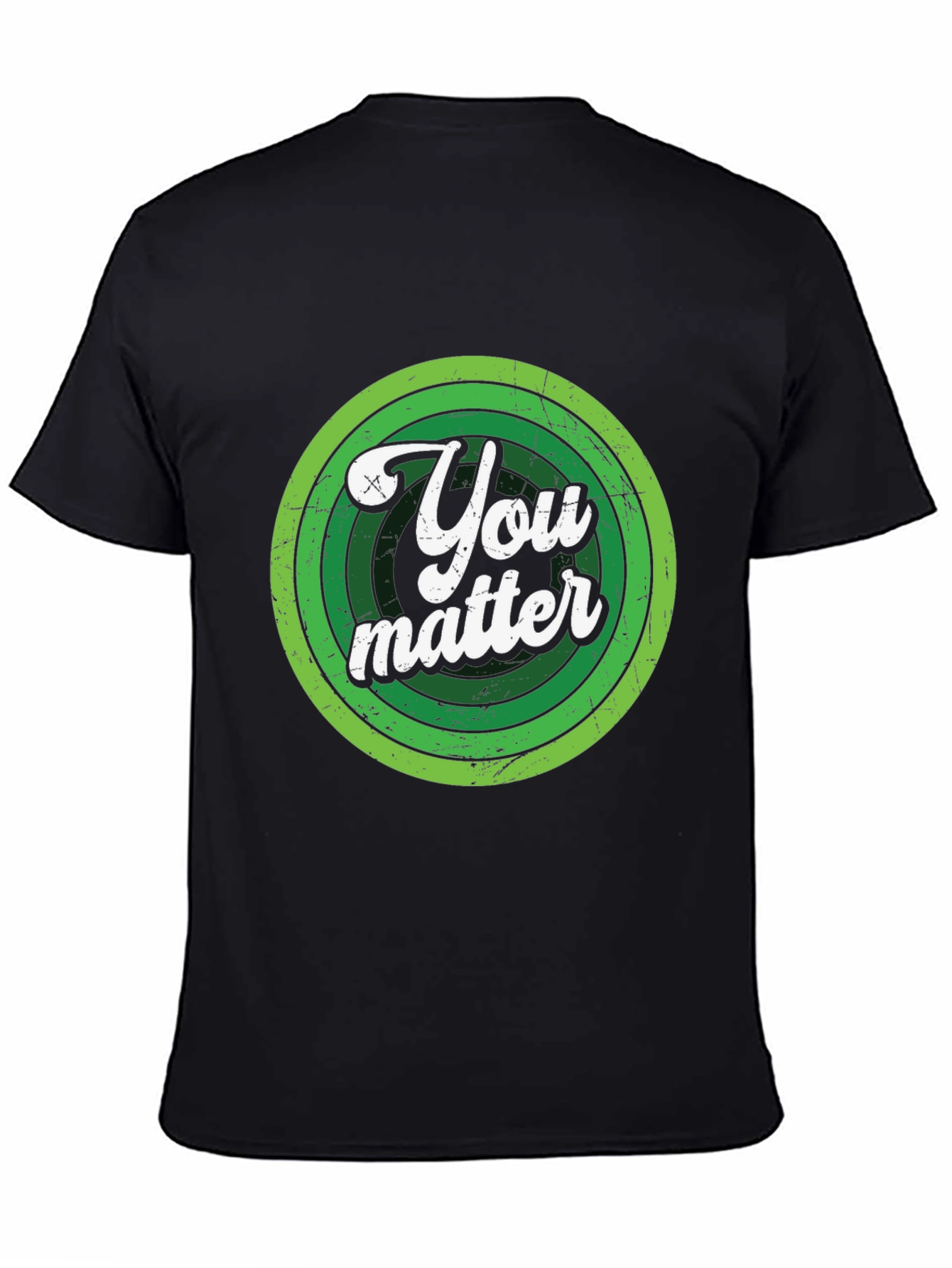 Black You Matter Graphic Tee - Men's Black T-Shirt view 4