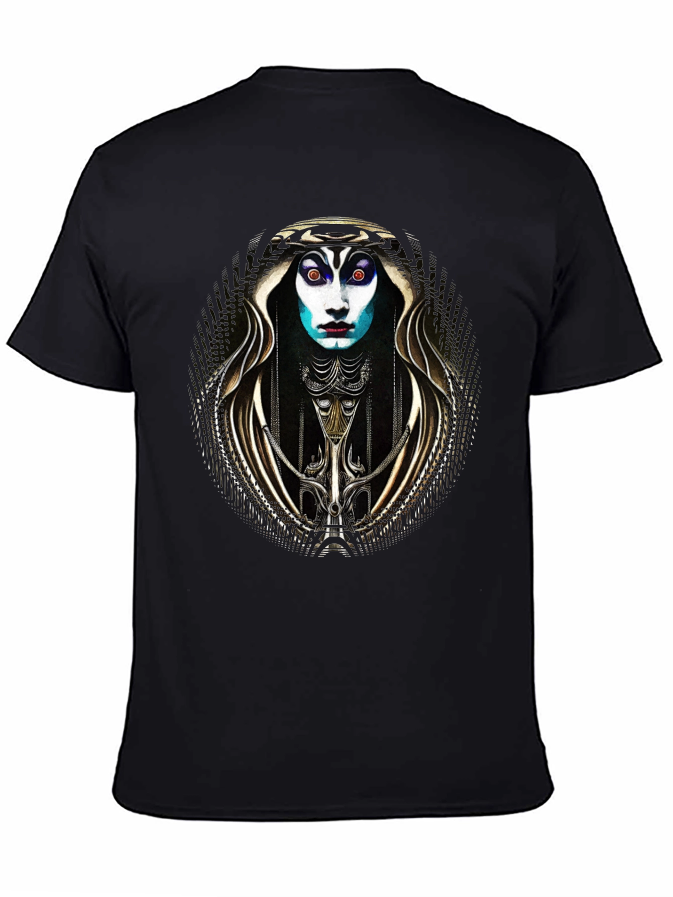 Black Surreal Art T-Shirt: Unique Graphic Tee view 4