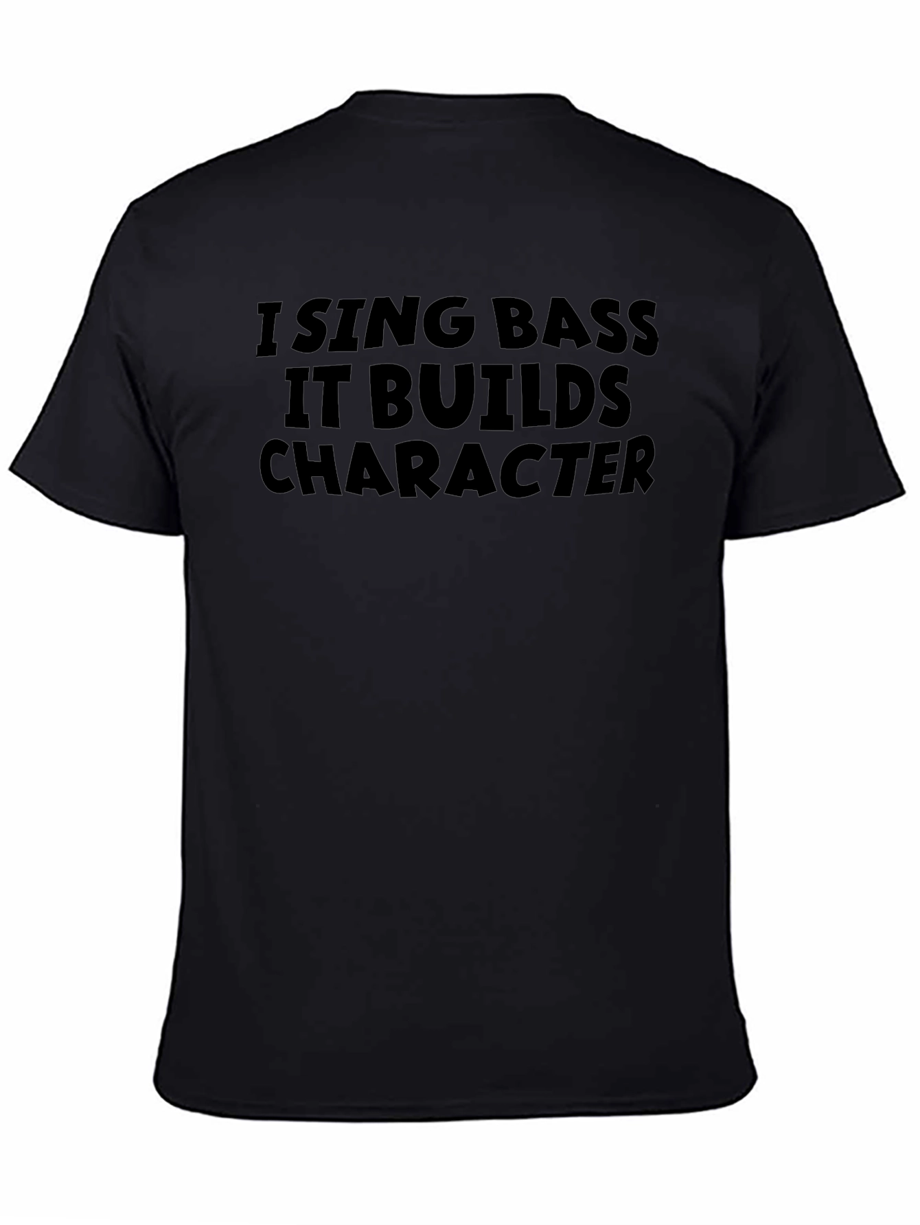 Black I Sing Bass T-Shirt - Black view 4