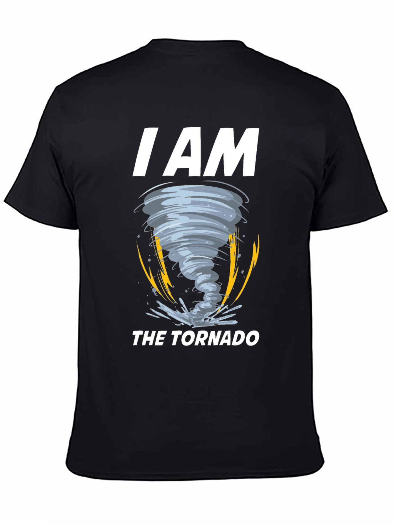 Black I Am The Tornado Graphic T-Shirt view 4