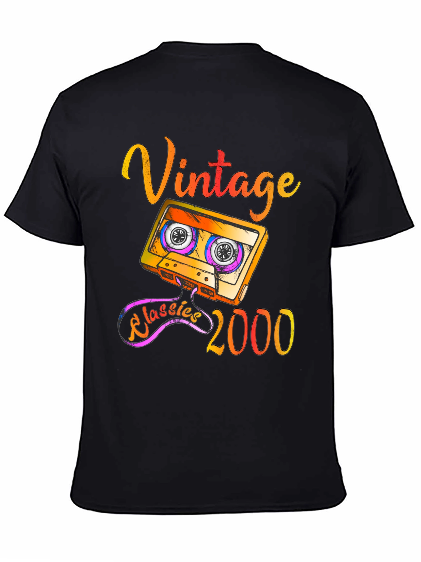 Black Vintage Classics 2000 Graphic Tee view 4
