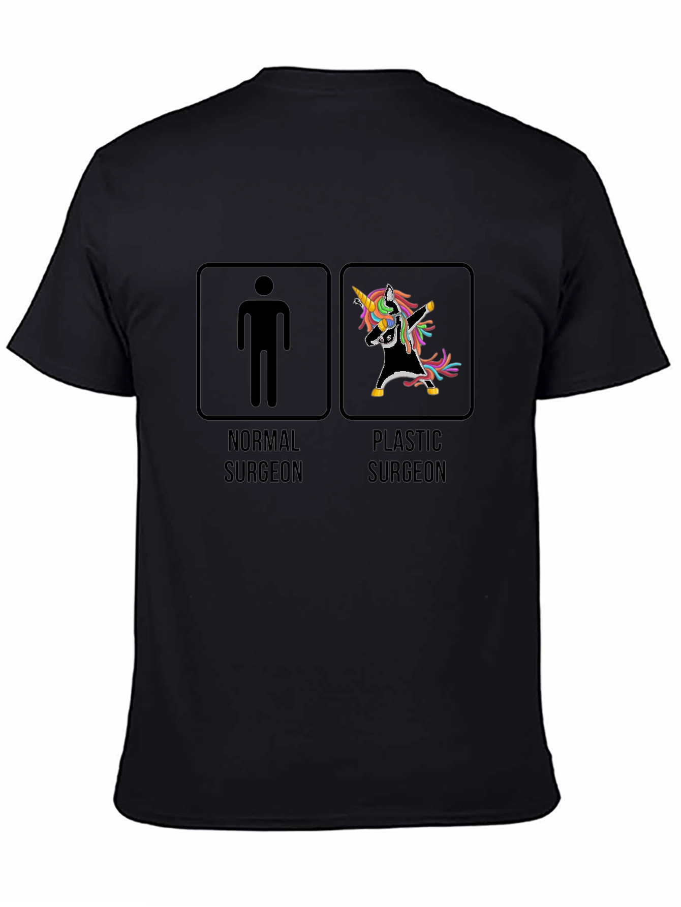 Black Funny Plastic Surgeon T-Shirt view 4