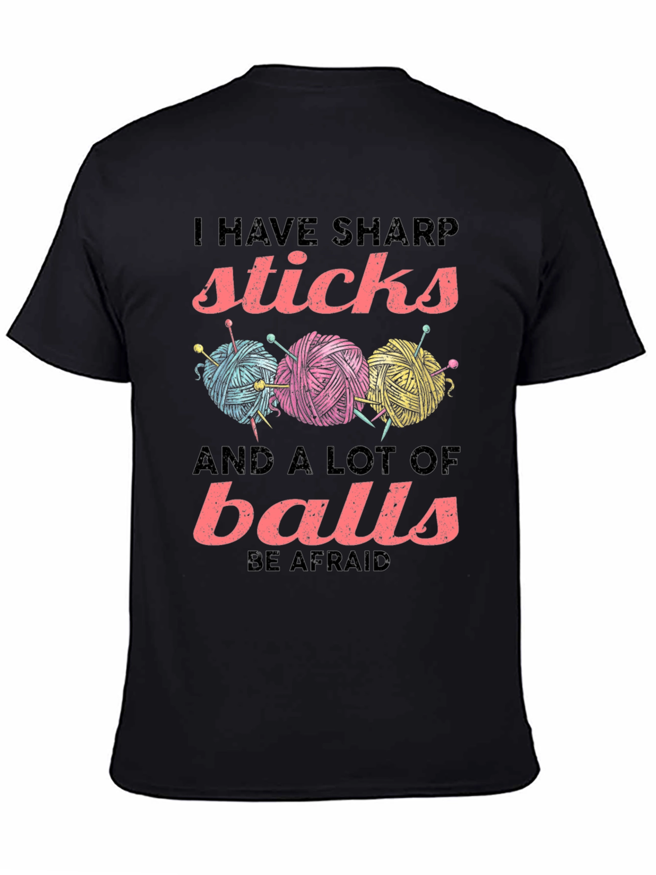 Black Sharp Sticks and a Lot of Balls T-Shirt view 4