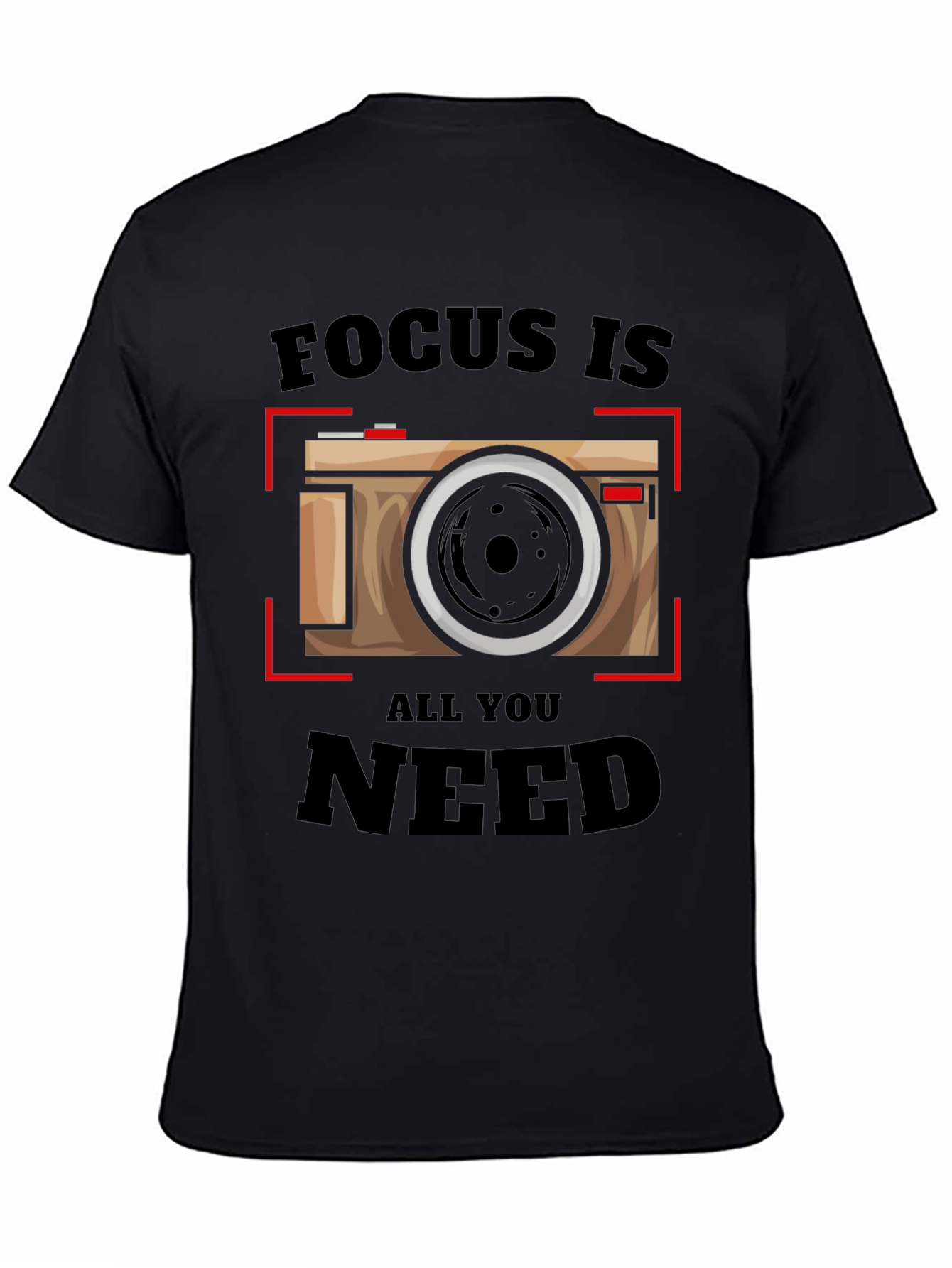 Focus Is All You Need - Camera Graphic T-Shirt - 4