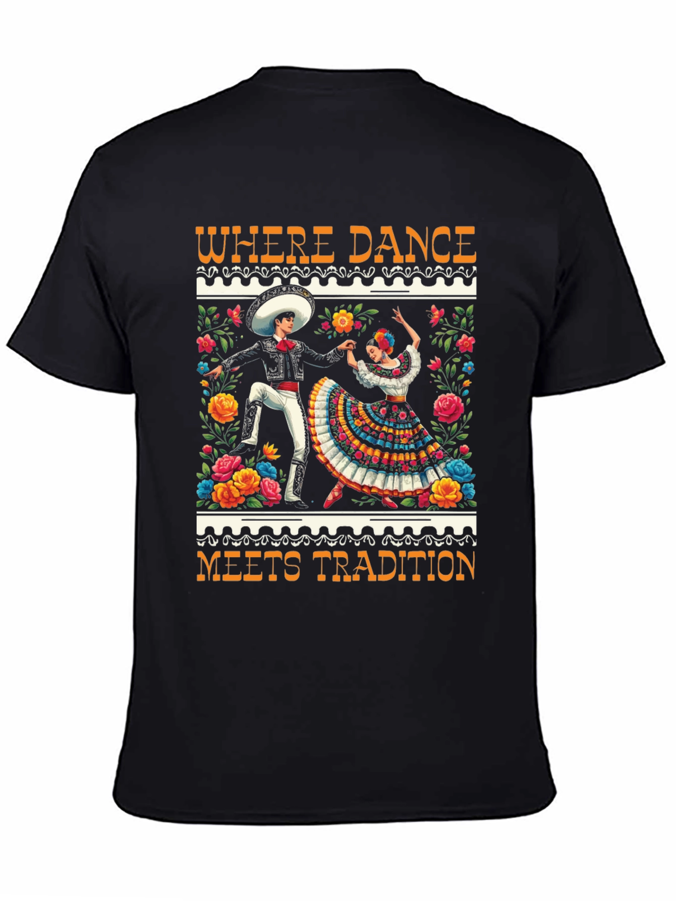 Black Where Dance Meets Tradition T-Shirt view 4